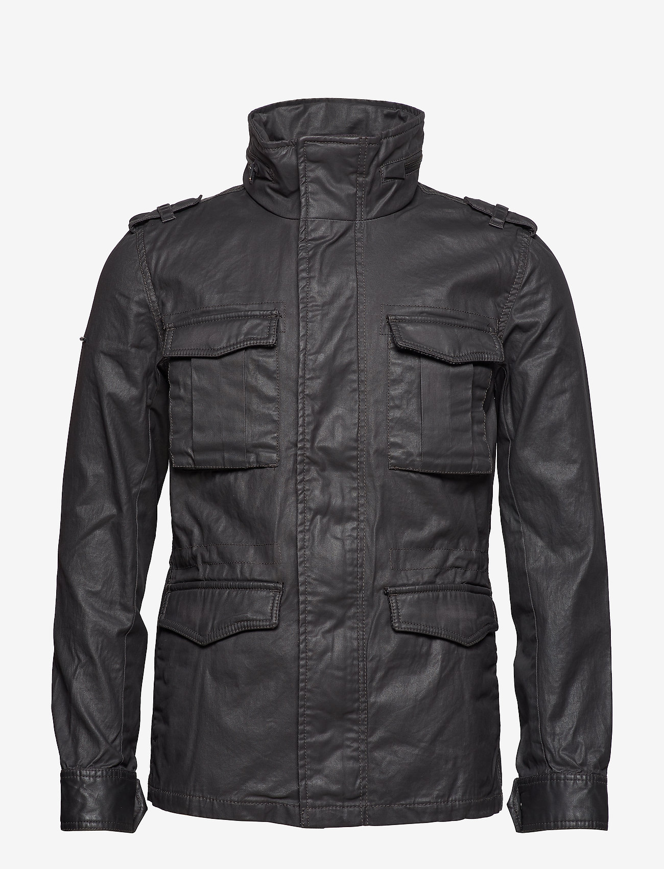 Superdry - ROOKIE WAX MILITARY JACKET - gunmetal - 1