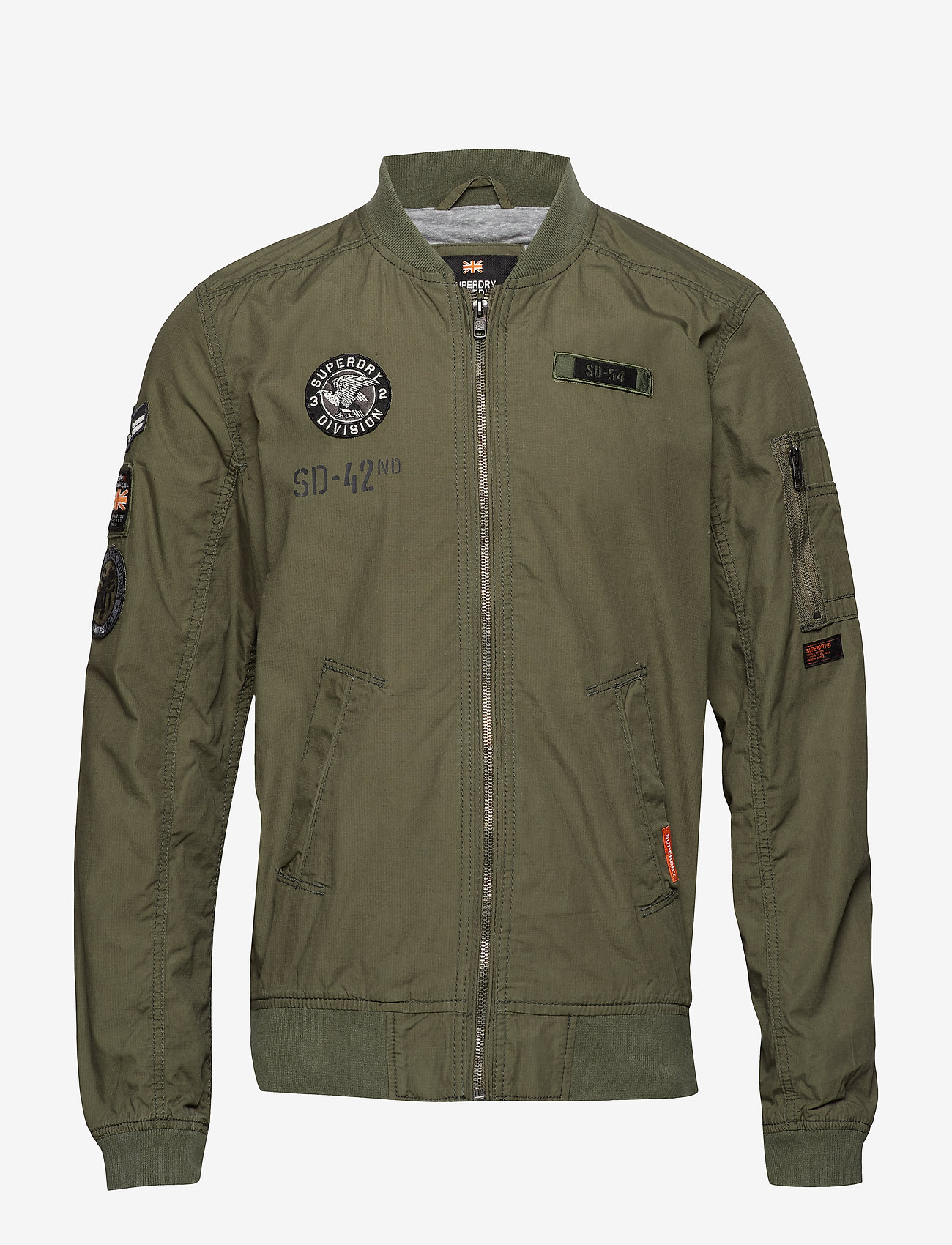 Superdry - ROOKIE AVIATOR PATCHED BOMBER - washed sage - 0