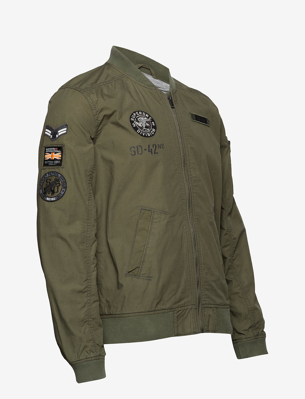 Superdry - ROOKIE AVIATOR PATCHED BOMBER - washed sage - 3
