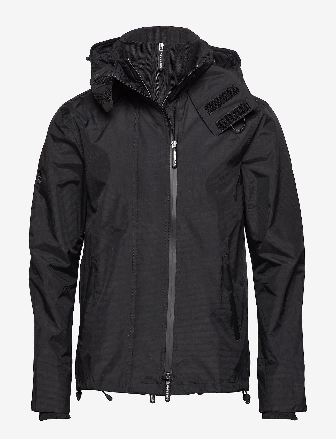 Superdry - TCH HOOD PRINT POPZIP WNDCHETR - black/mono camo - 0