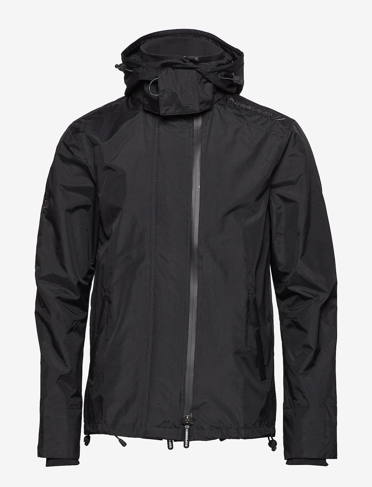 Superdry - TCH HOOD PRINT POPZIP WNDCHETR - black/mono camo - 2