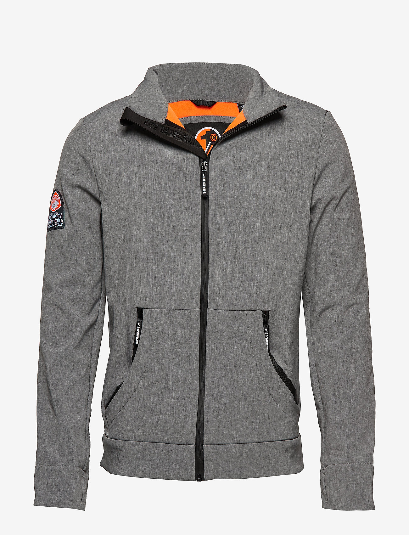 Superdry - MOUNTAINEER SOFTSHELL - silver grey/fluro orange - 0