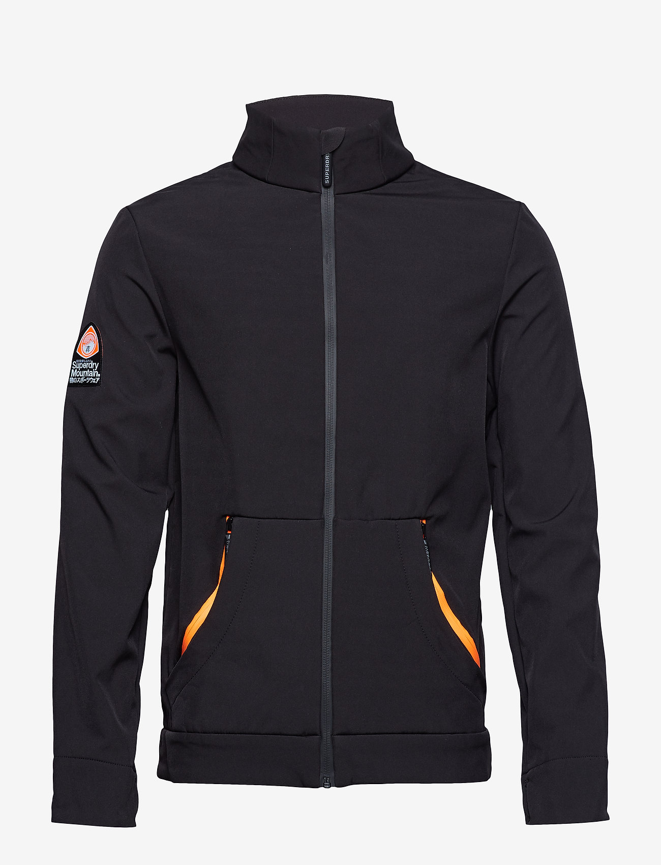 Superdry - MOUNTAINEER SOFTSHELL - black/fluro orange - 1