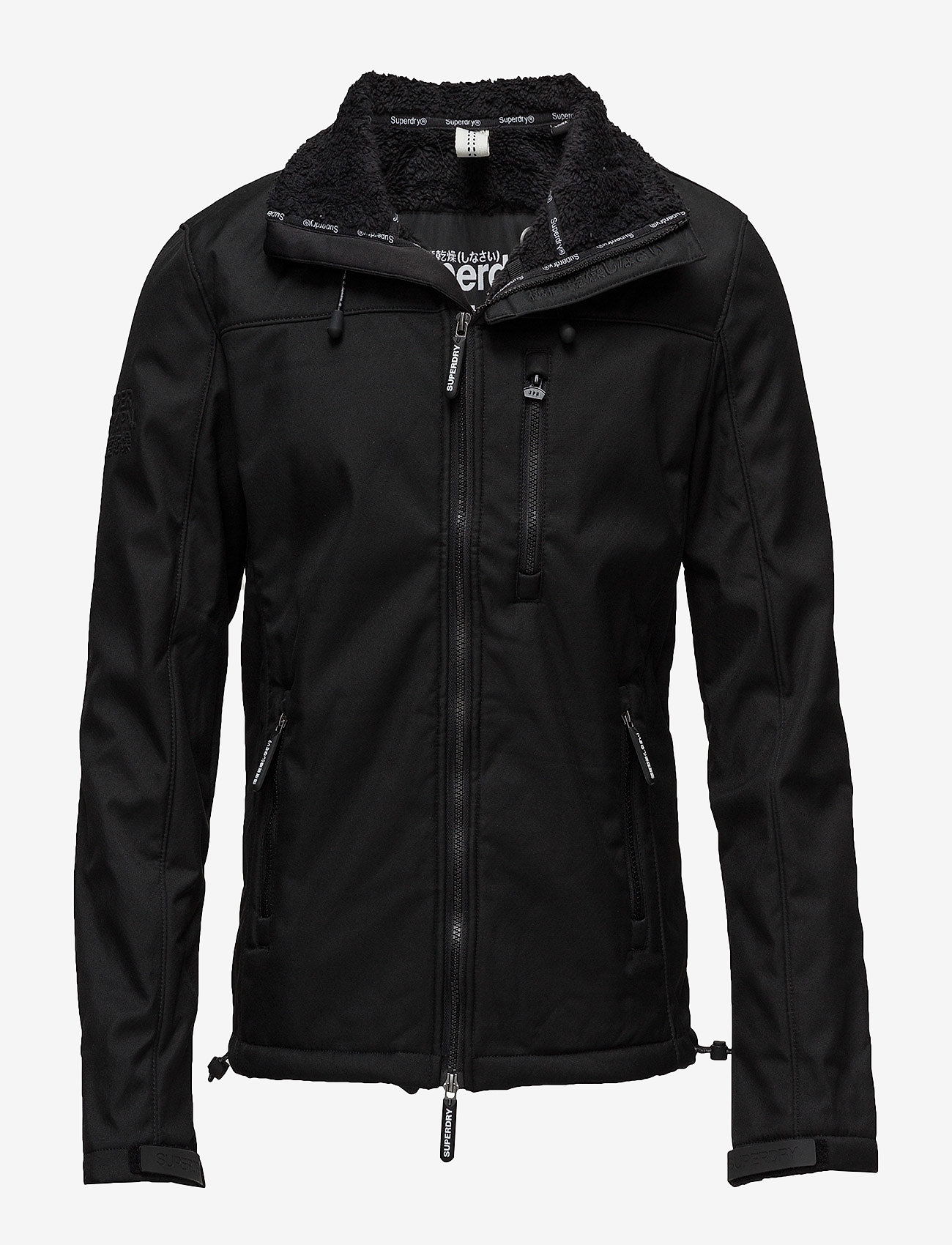 Superdry - WINTER SHERPA HOOD WINDTREKKER - black/black - 0