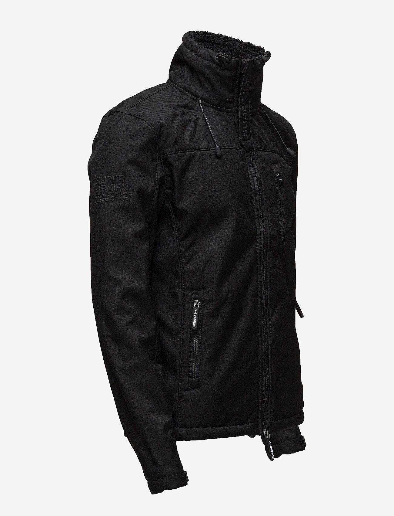 Superdry - WINTER SHERPA HOOD WINDTREKKER - black/black - 4