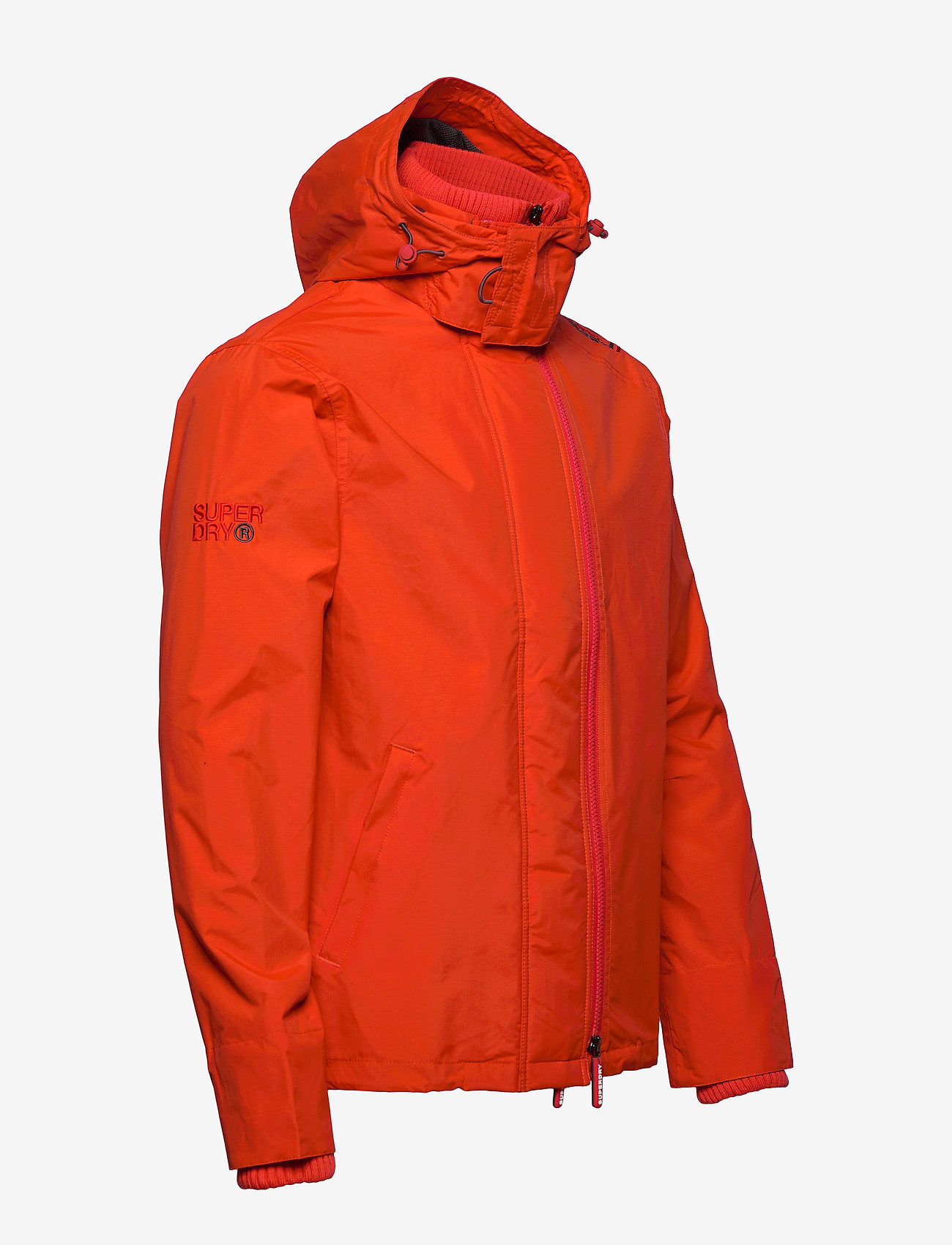 Superdry - TECH HOOD POP ZIP WINDCHEATER - acid orange/dark grey - 3