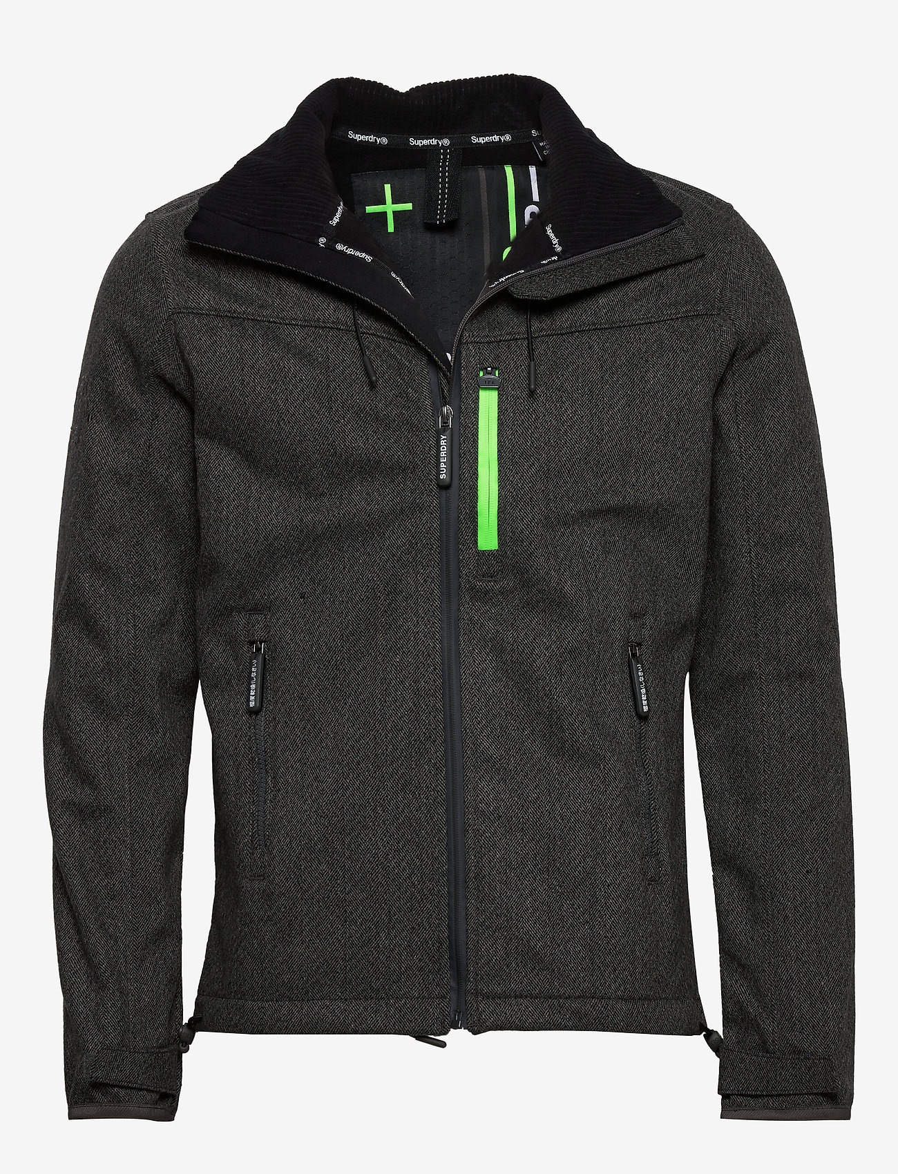 WINDTREKKER - CHARCOAL HERRINGBONE/BLACK