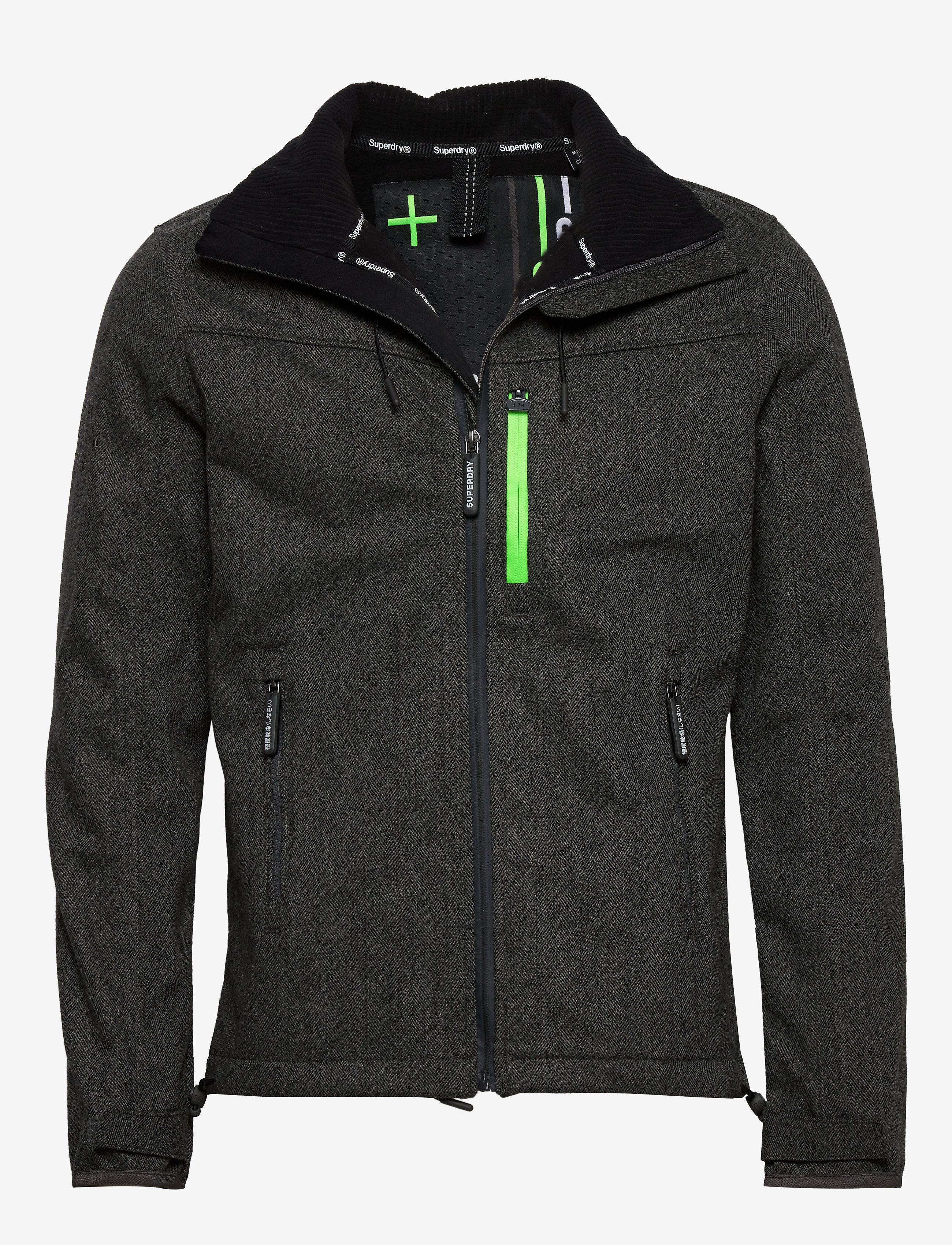 CHARCOAL HERRINGBONE/BLACK