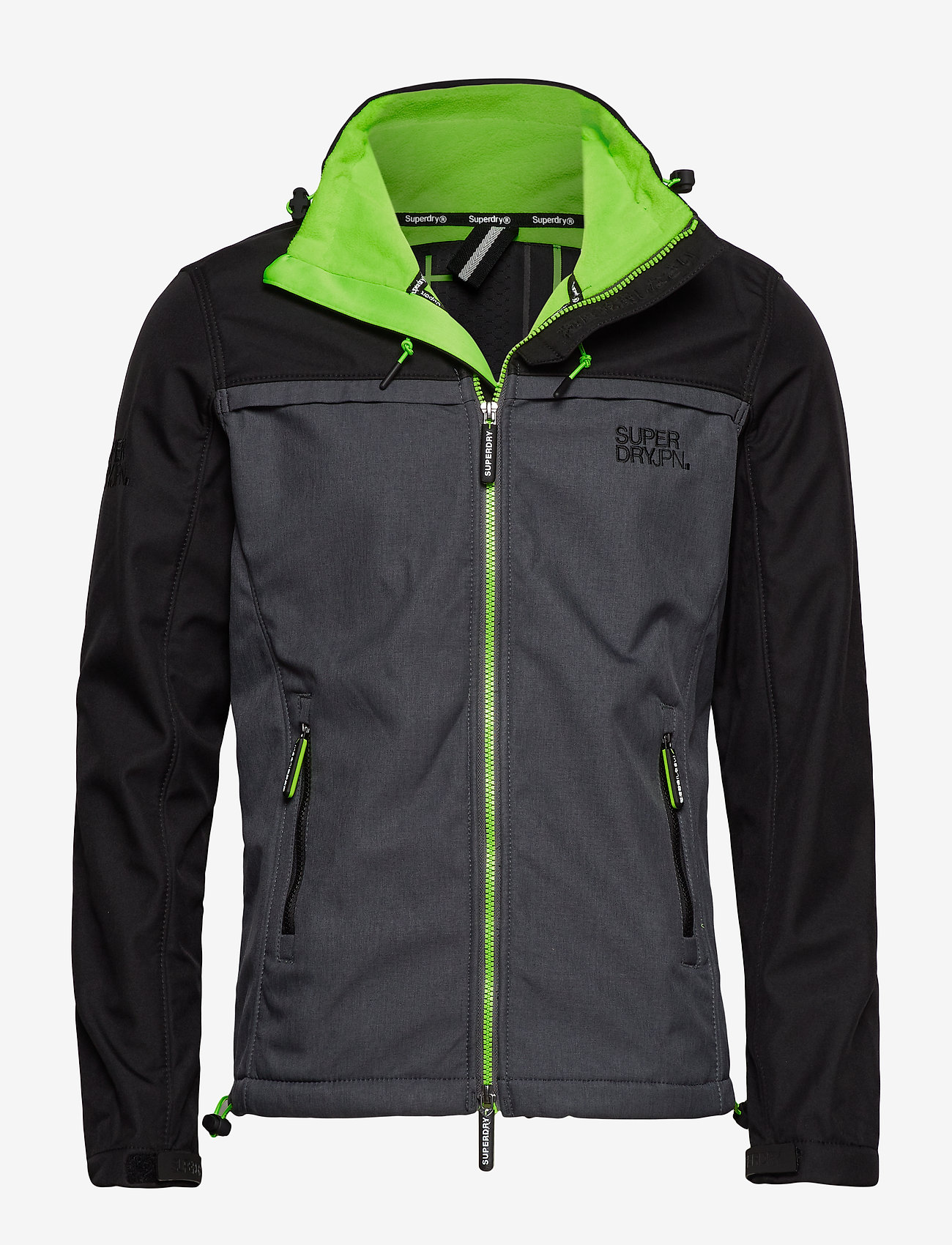 Superdry - SD TRACK WINDTREKKER - black/nimbus grey/sport lime - 0