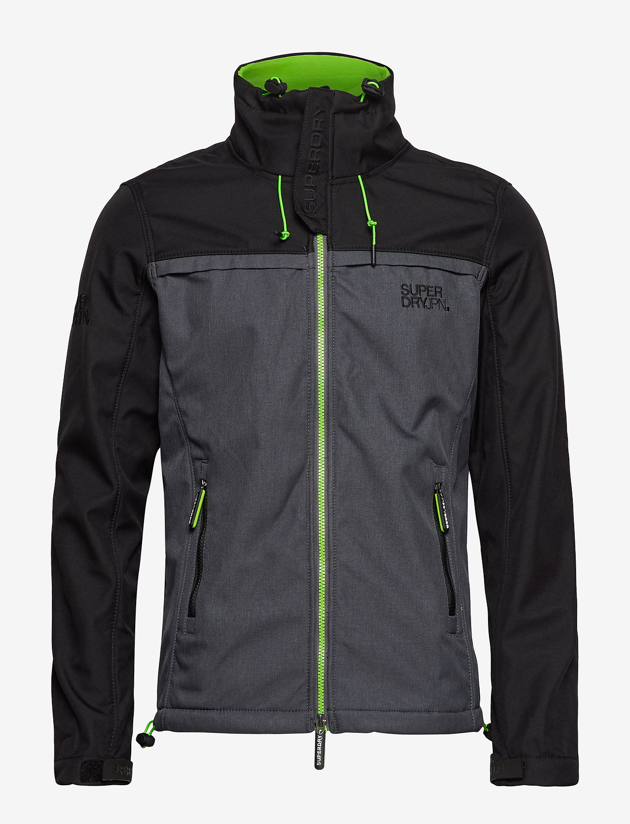 Superdry - SD TRACK WINDTREKKER - black/nimbus grey/sport lime - 1