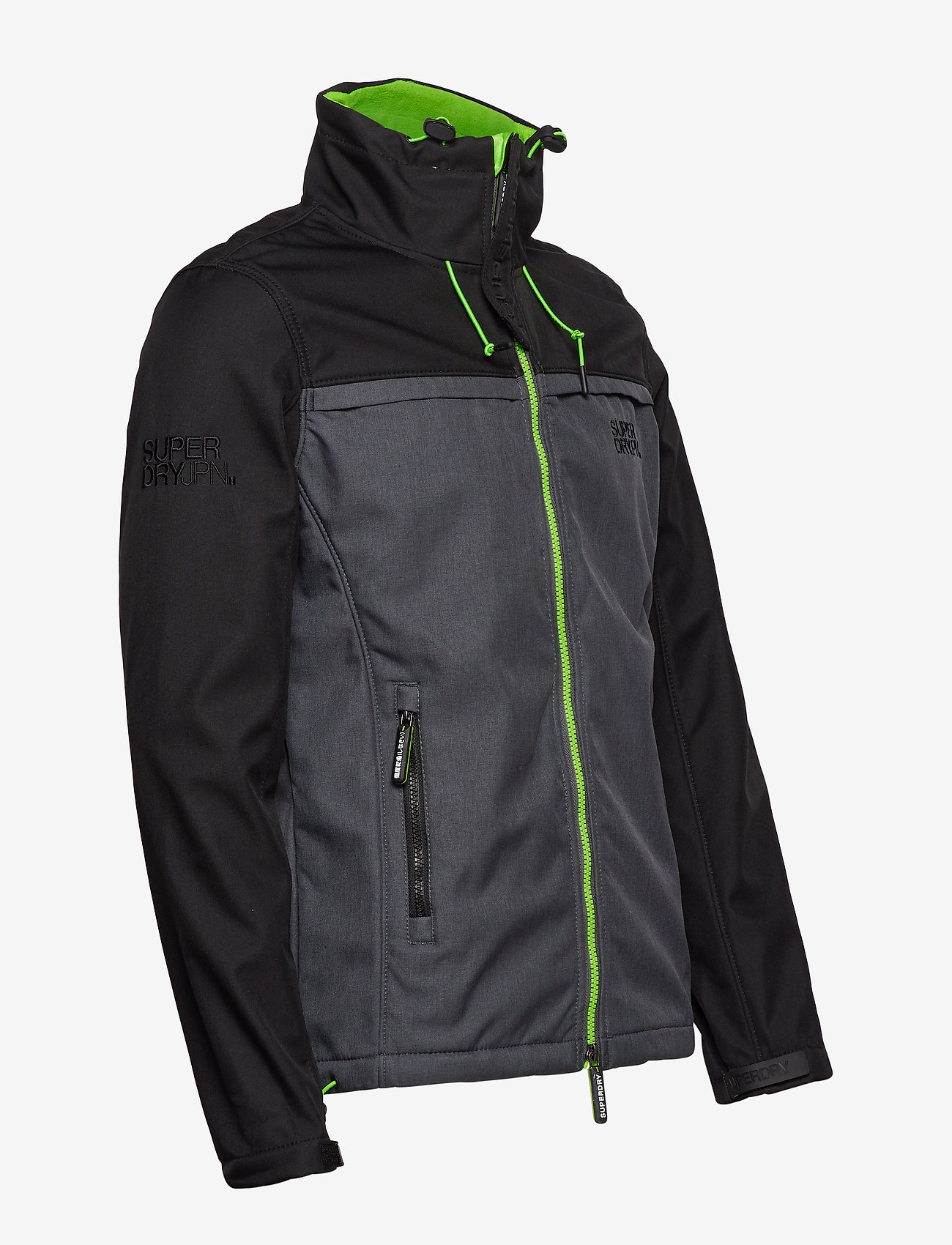 Superdry - SD TRACK WINDTREKKER - black/nimbus grey/sport lime - 3