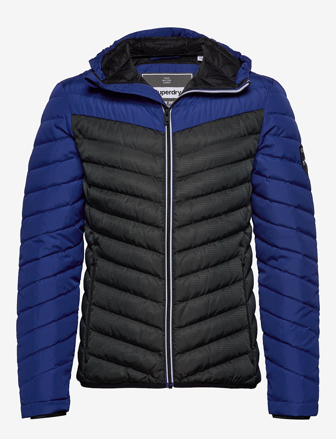 Superdry - CHEVRON COLOUR BLOCK DOWN - dark cobalt/black - 0