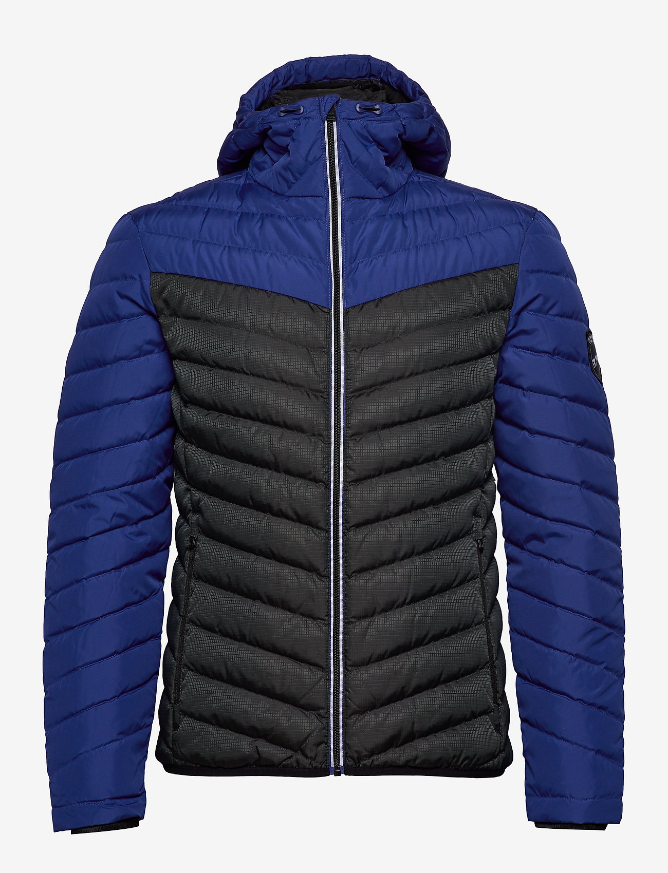 Superdry - CHEVRON COLOUR BLOCK DOWN - dark cobalt/black - 1