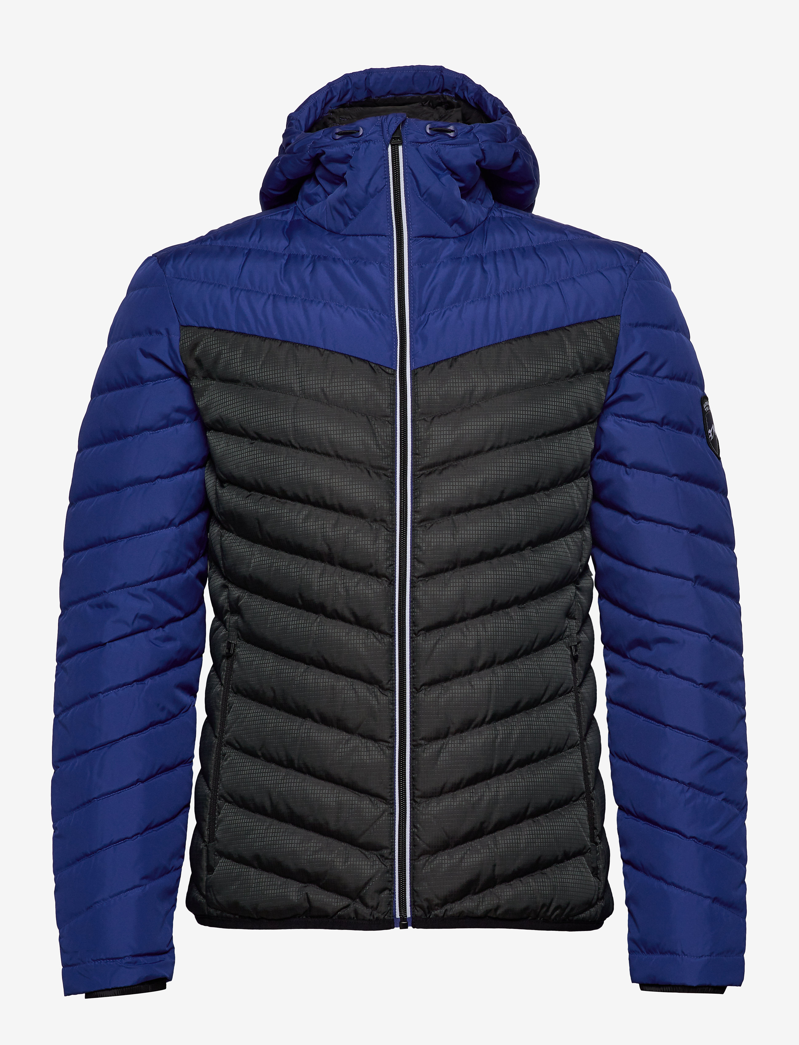 Superdry - CHEVRON COLOUR BLOCK DOWN - dark cobalt/black - 1