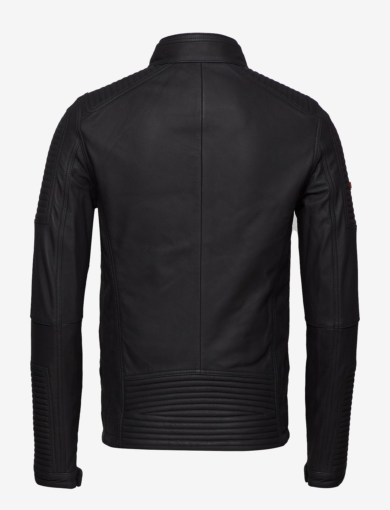 Superdry - PREMIUM LEATHER RACER JACKET - black - 1