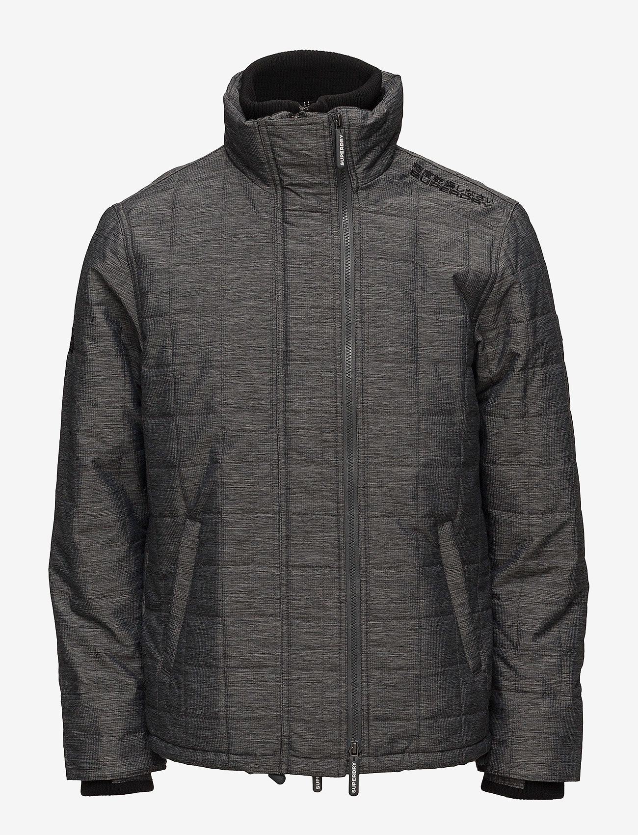 Superdry - QUILTED ATHLETIC WINDCHEATER - black/black mega grit - 1