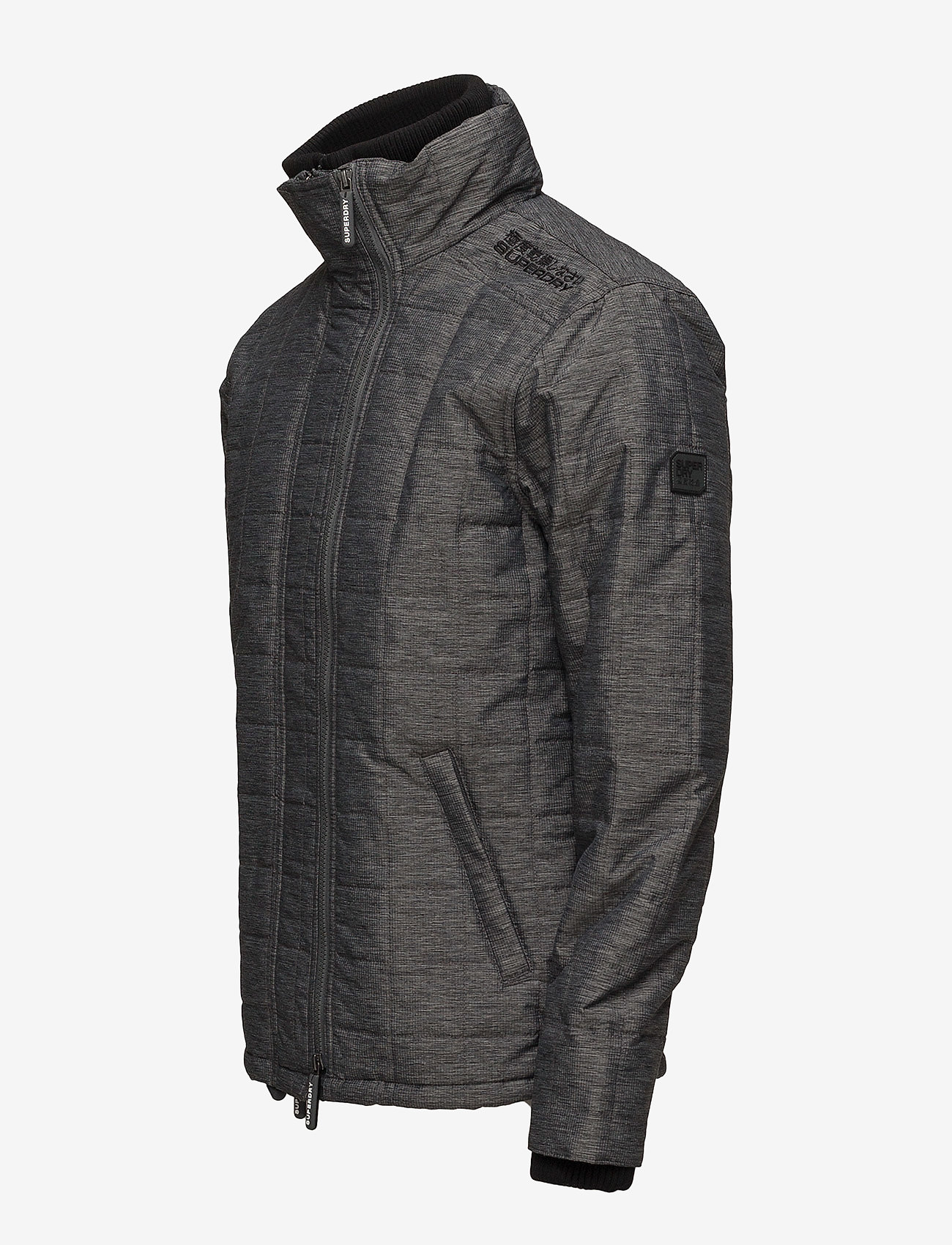 Superdry - QUILTED ATHLETIC WINDCHEATER - black/black mega grit - 3