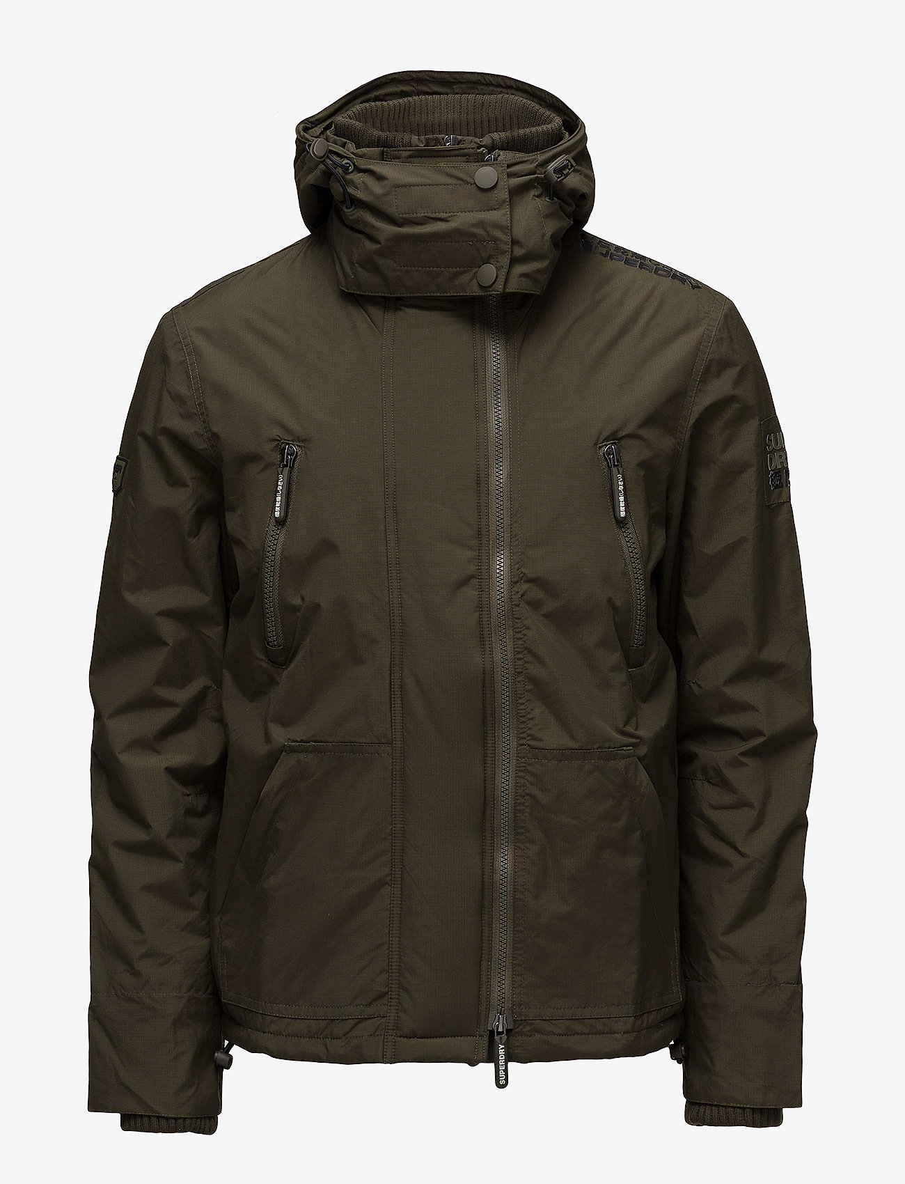 Superdry - HOODED POLAR WIND ATTACKER NB - deep olive/black - 1
