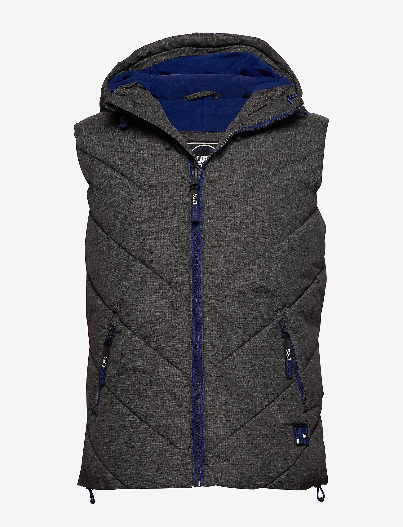 Superdry - XENON PUFFER GILET - black marl - 0