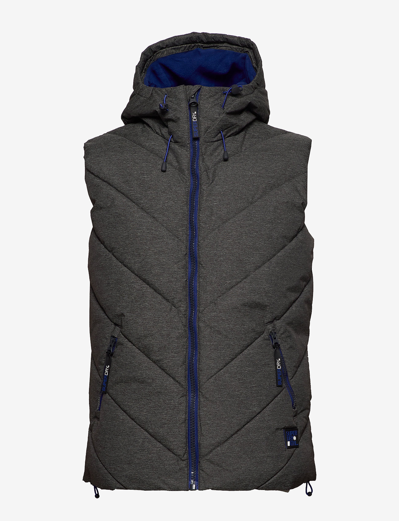 Superdry - XENON PUFFER GILET - black marl - 1