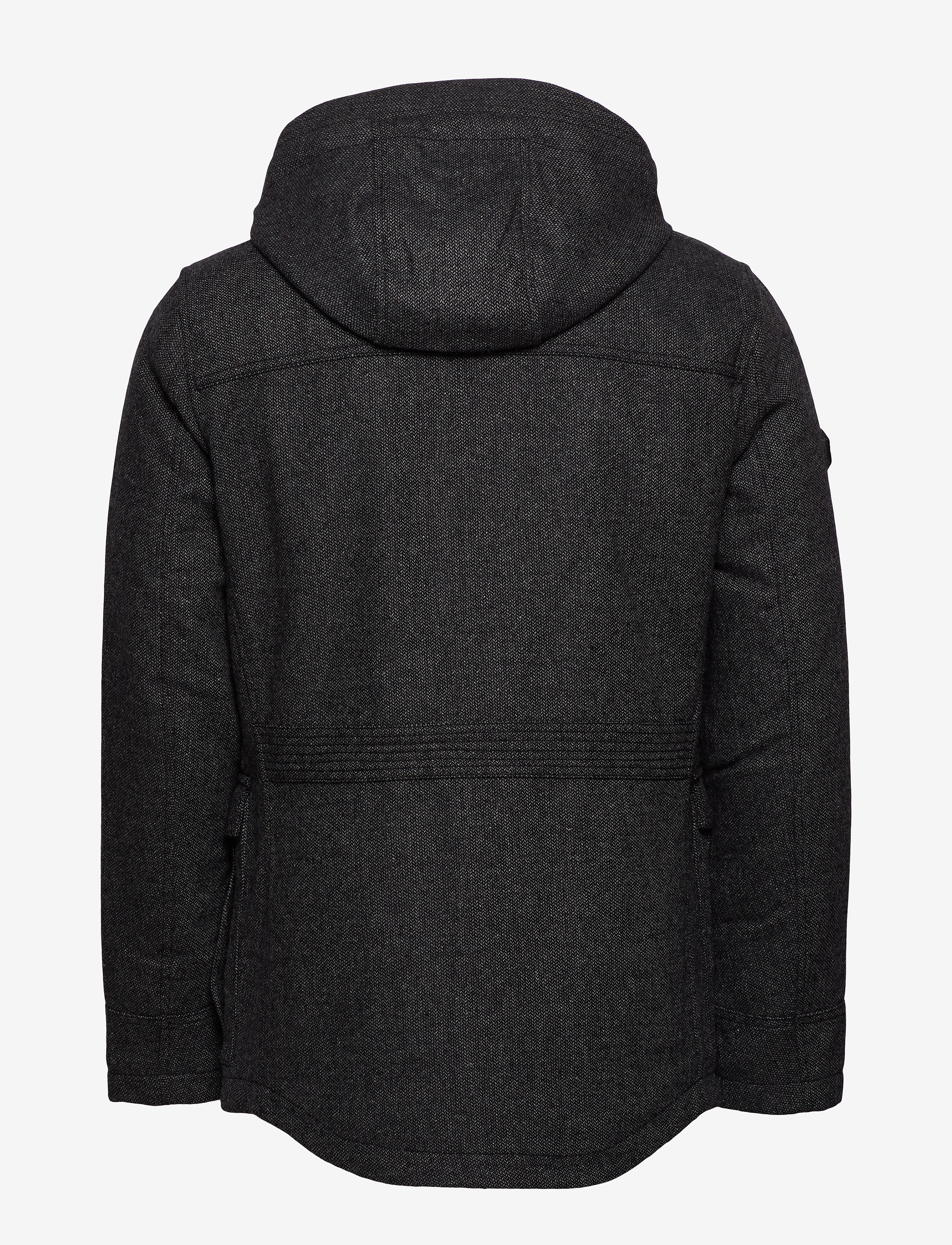 Superdry - GYTON HOODED WOOL COAT - charcoal - 3