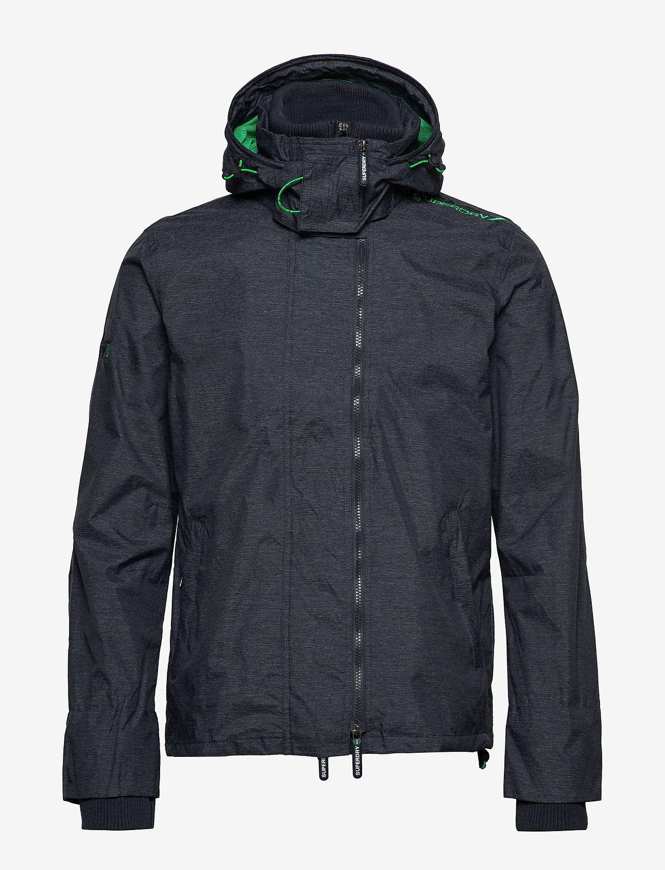 Superdry - TECH HOOD POP ZIP WNDCHETER NB - new navy marl/lawn green - 2
