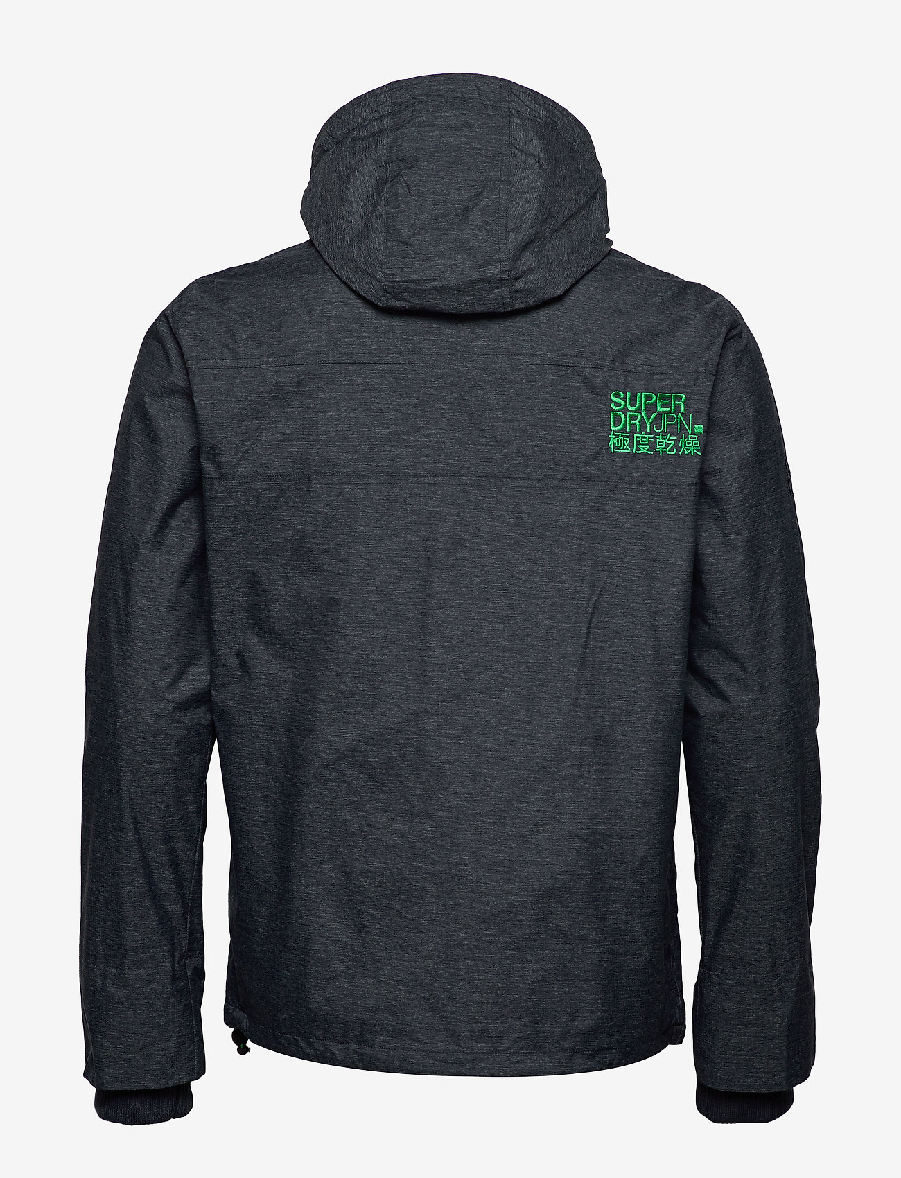 Superdry - TECH HOOD POP ZIP WNDCHETER NB - new navy marl/lawn green - 3