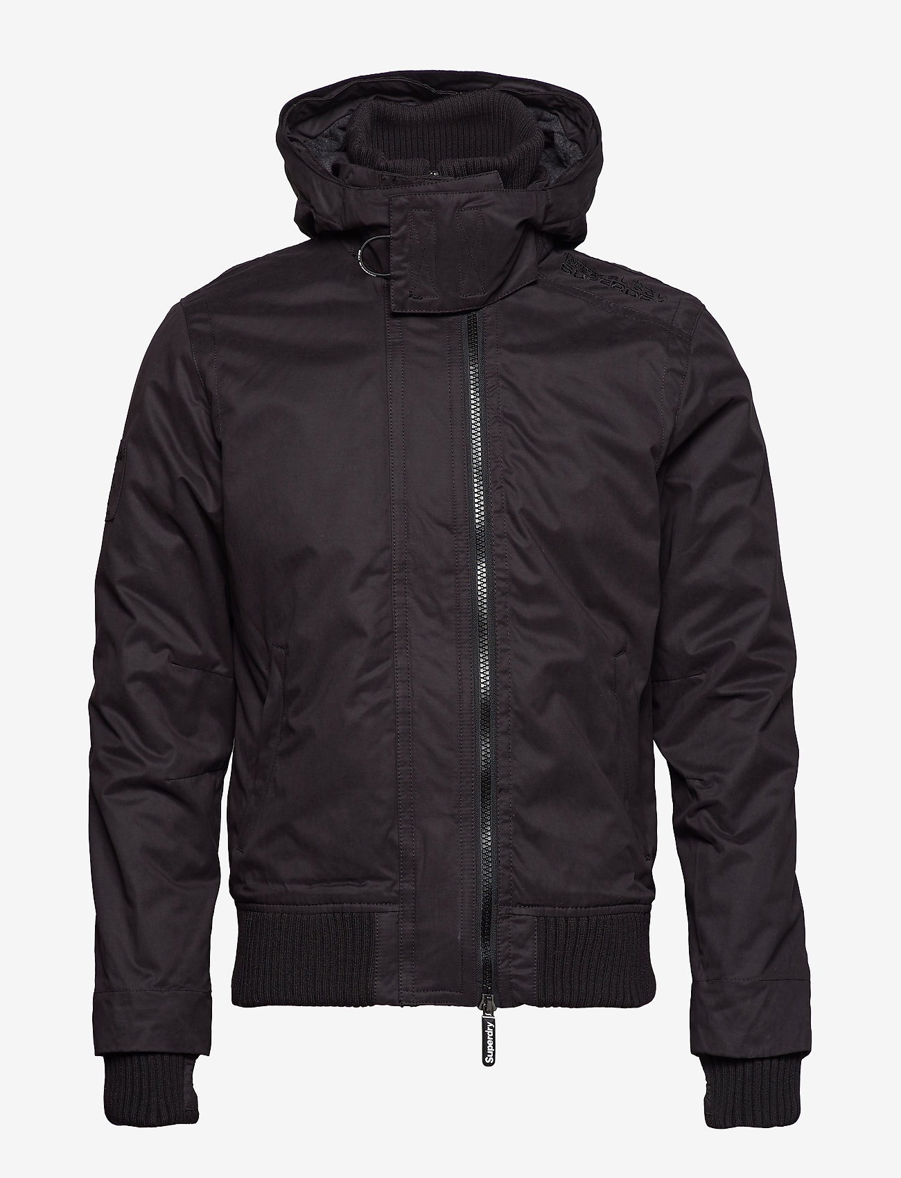 Superdry - MICROFIBRE FUR HOOD WINDBOMBER - black/black - 2