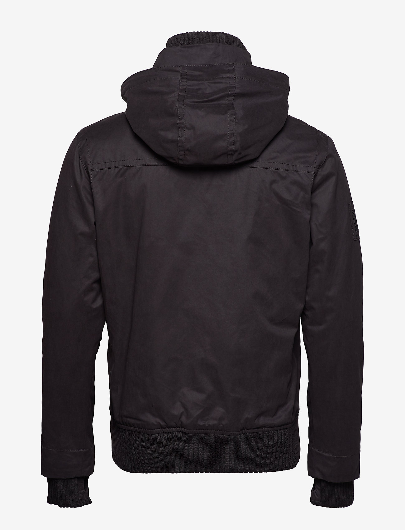 Superdry - MICROFIBRE FUR HOOD WINDBOMBER - black/black - 4
