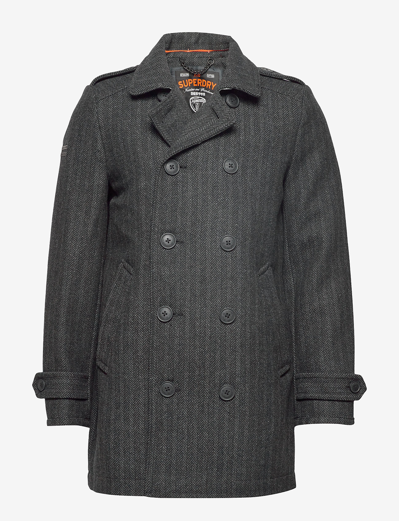 Superdry - NEW BRIDGE COAT - grey herringbone - 0
