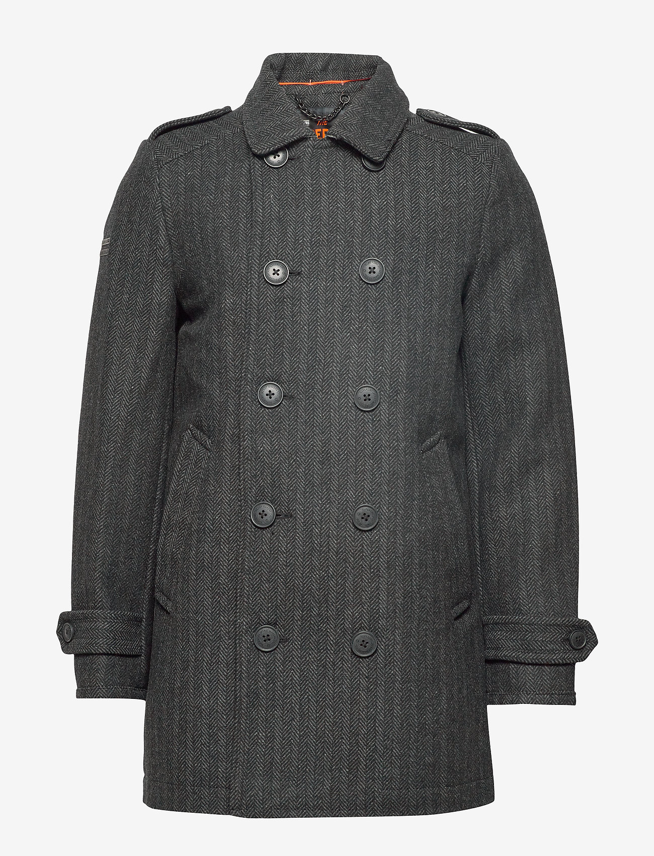 Superdry - NEW BRIDGE COAT - grey herringbone - 1