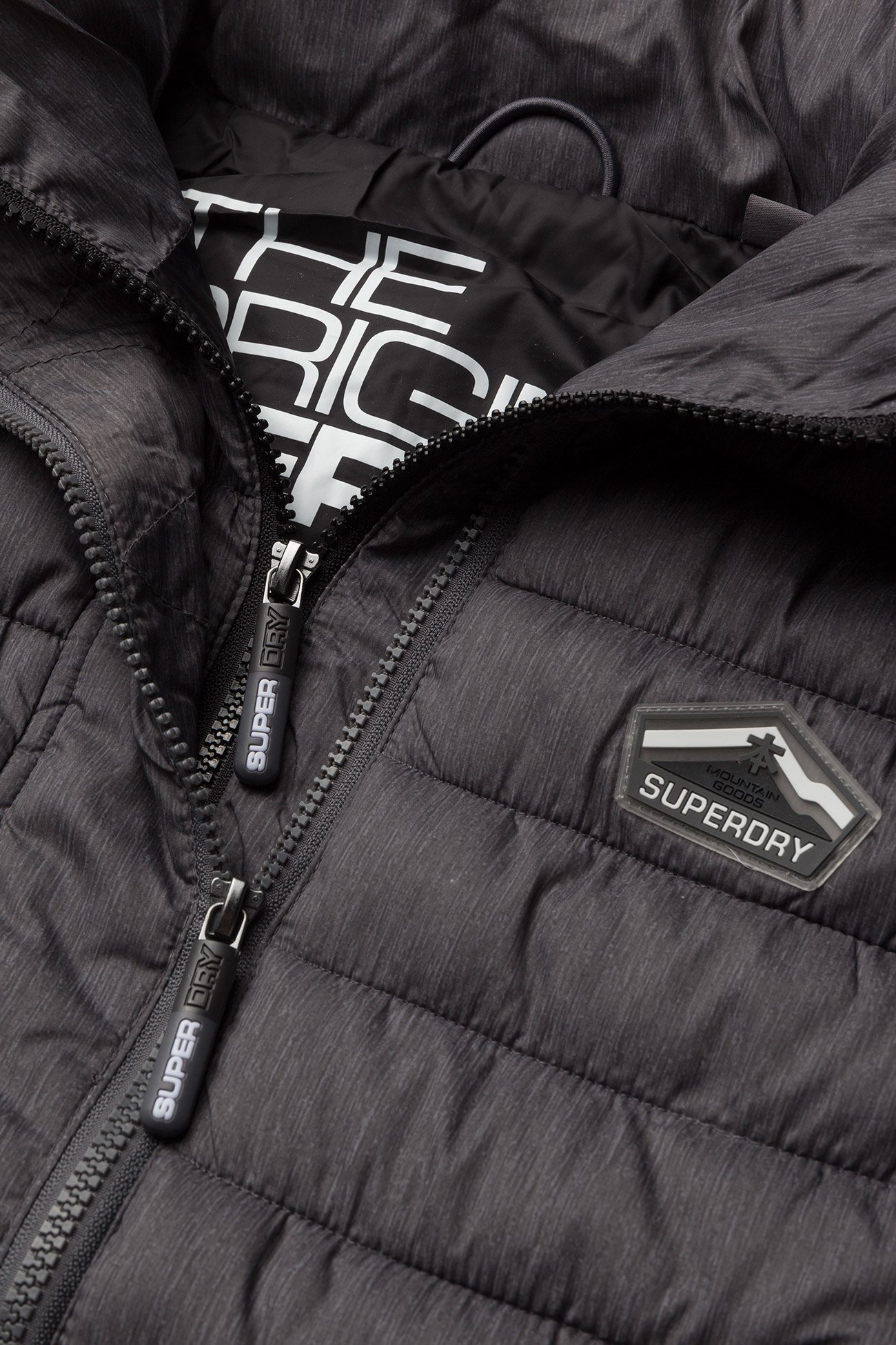 Superdry - FUJI DOUBLE ZIP VEST - charcoal marl - 3