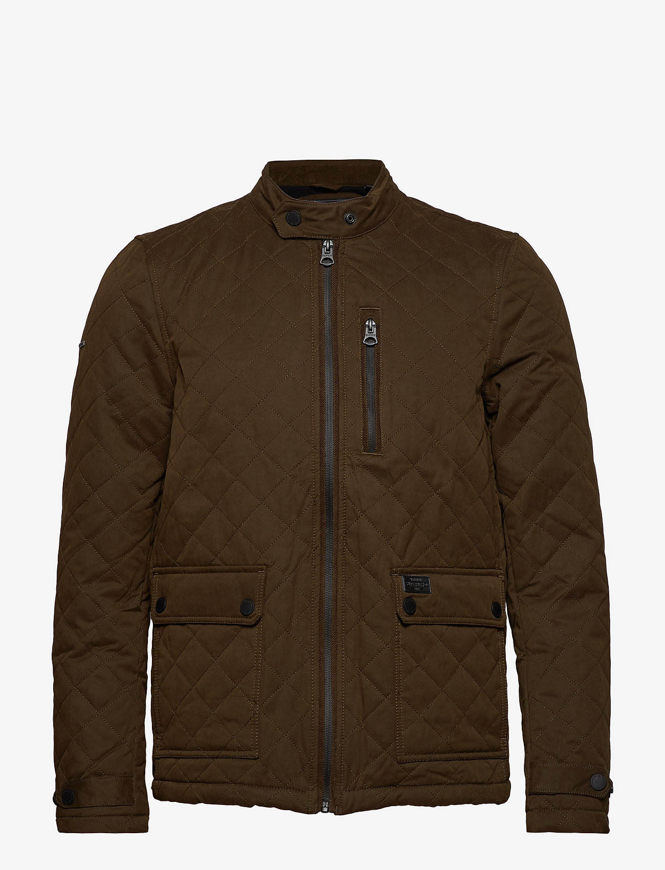 Superdry - CITY MICROFIBRE QUILT JACKET - khaki - 0