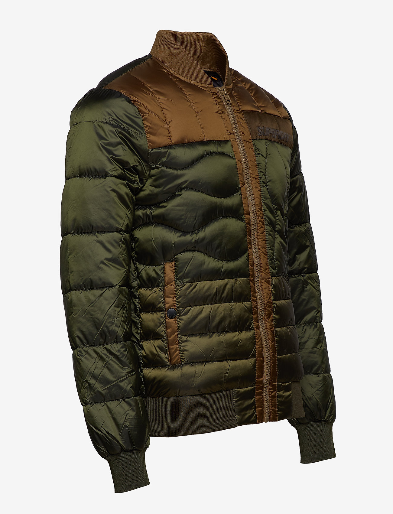 Superdry - CONVEX MIXED QUILT BOMBER - olive mix - 3