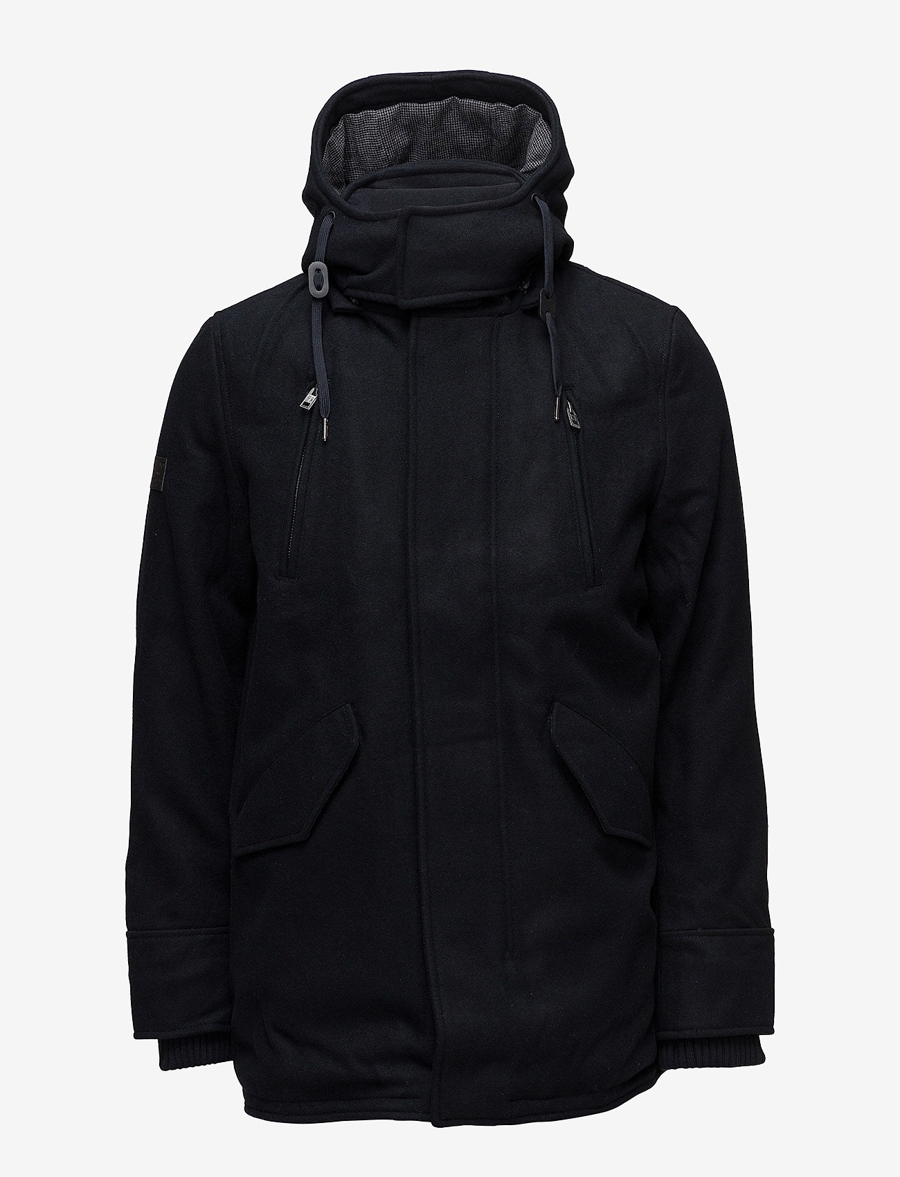 Superdry - GLACIAL HOODED WOOL PARKA - navy - 1