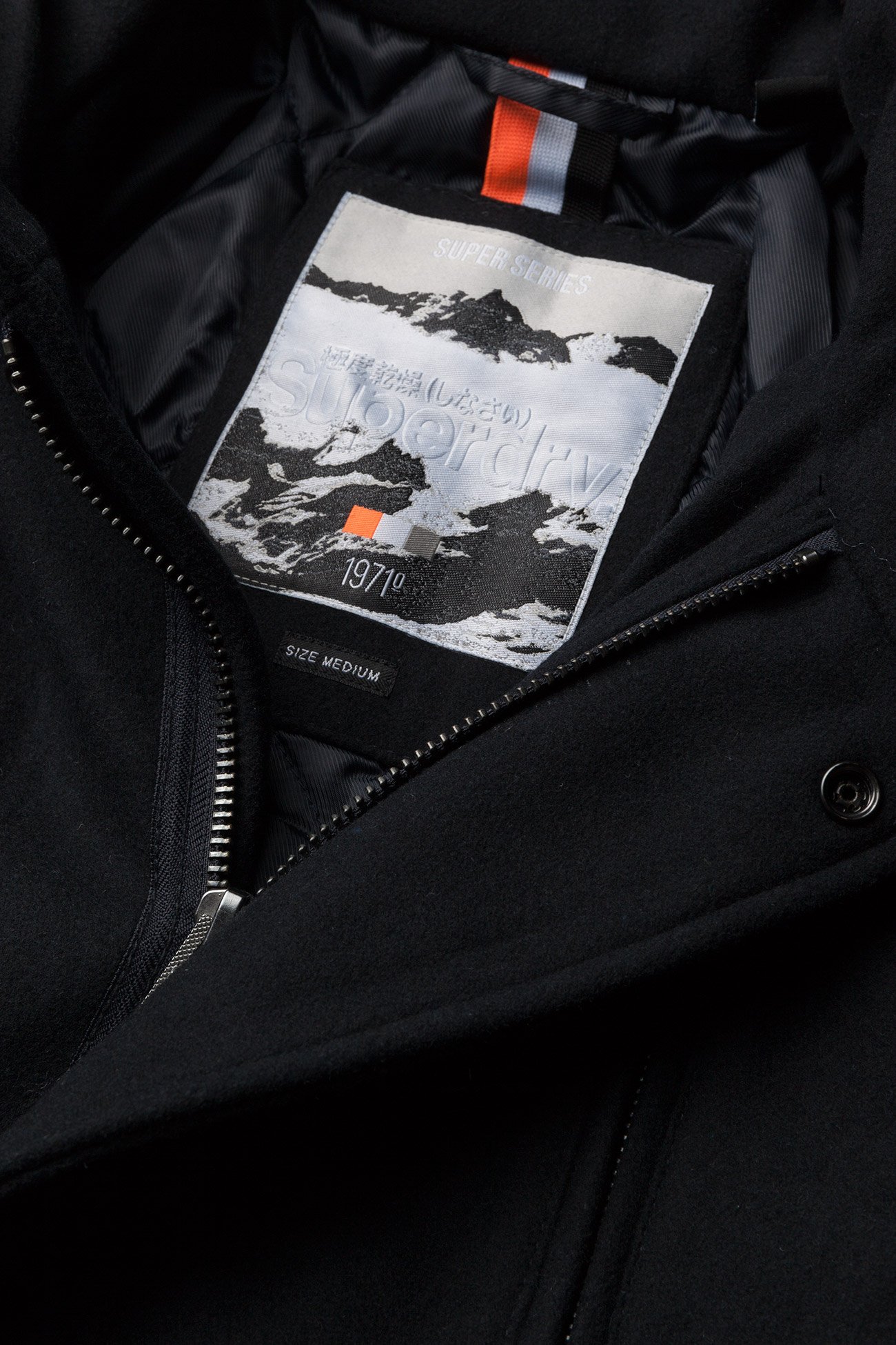 Superdry - GLACIAL HOODED WOOL PARKA - navy - 4