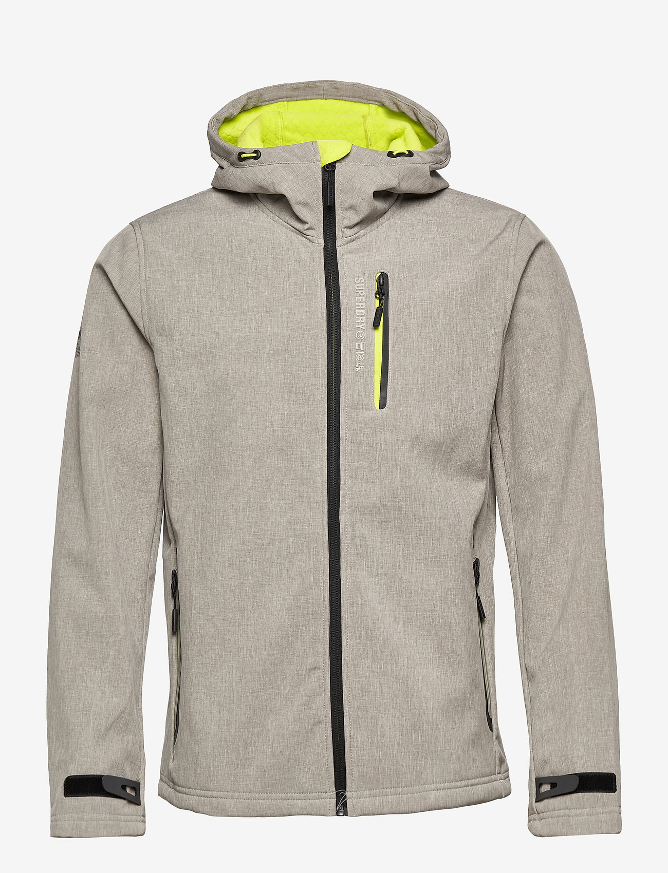 Superdry - HOODED SOFTSHELL - grey marl - 0