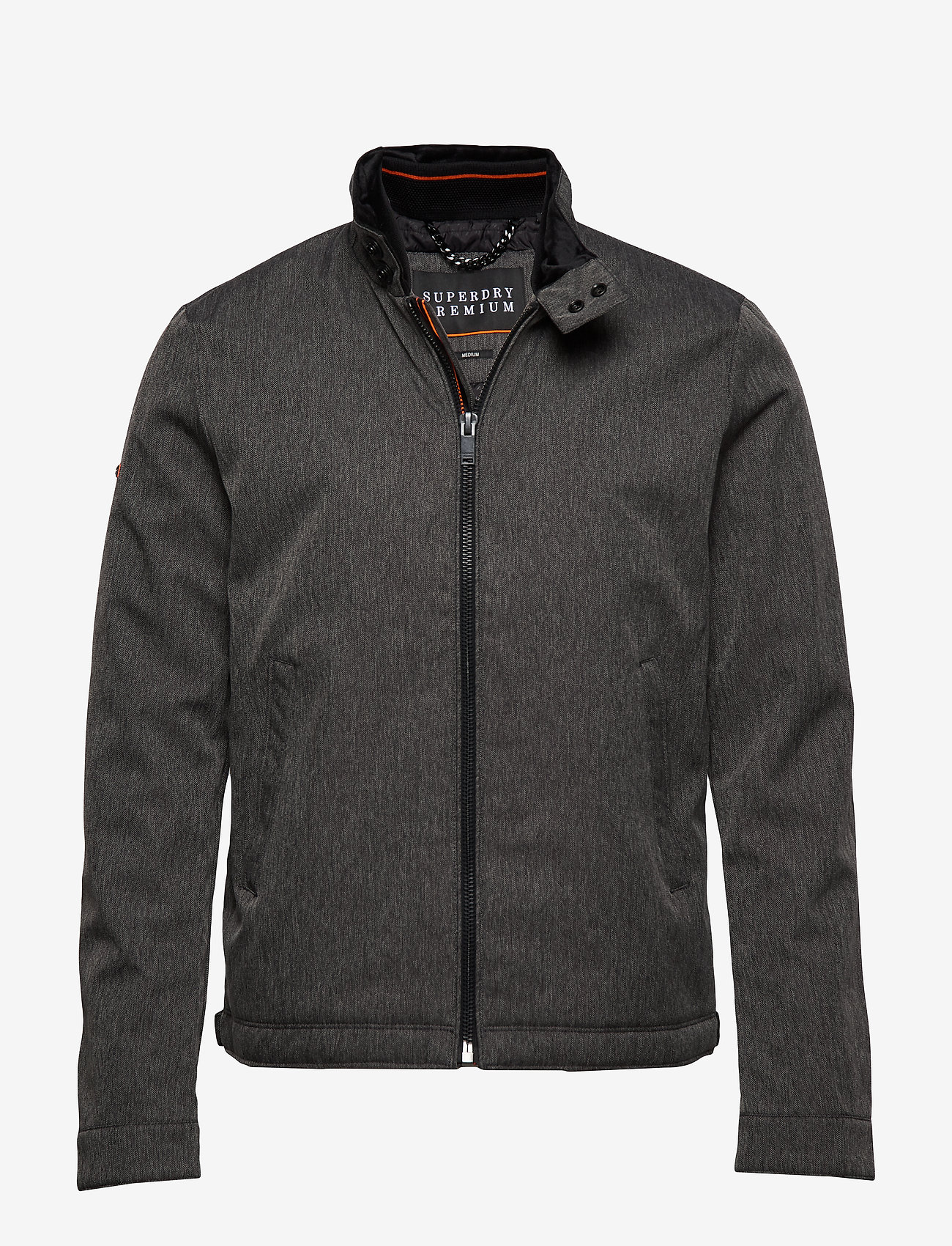 Superdry - PREMIUM CASUAL HARRINGTON - heather grey herringbone - 0