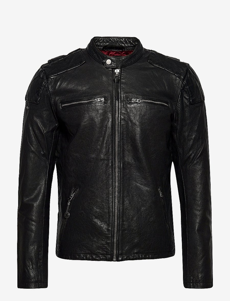 Superdry - MOTO RACER JACKET - black - 0