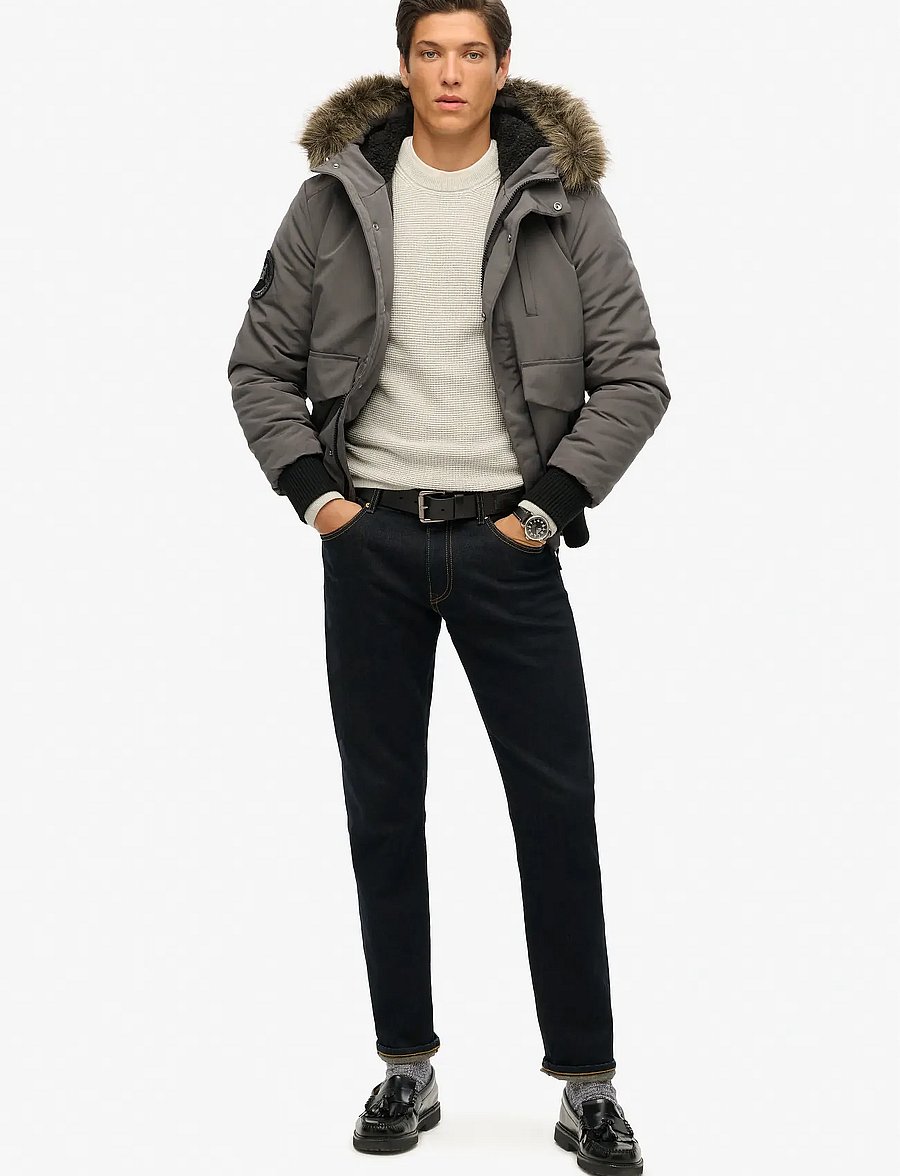 Superdry - EVEREST BOMBER - daunenjacken - charcoal - 2