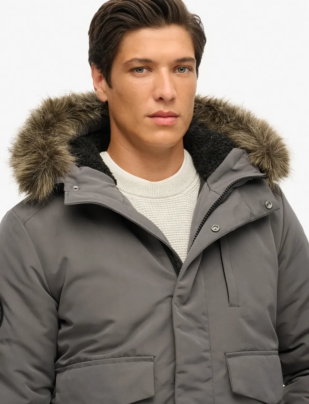 Superdry - EVEREST BOMBER - winter jackets - charcoal - 3