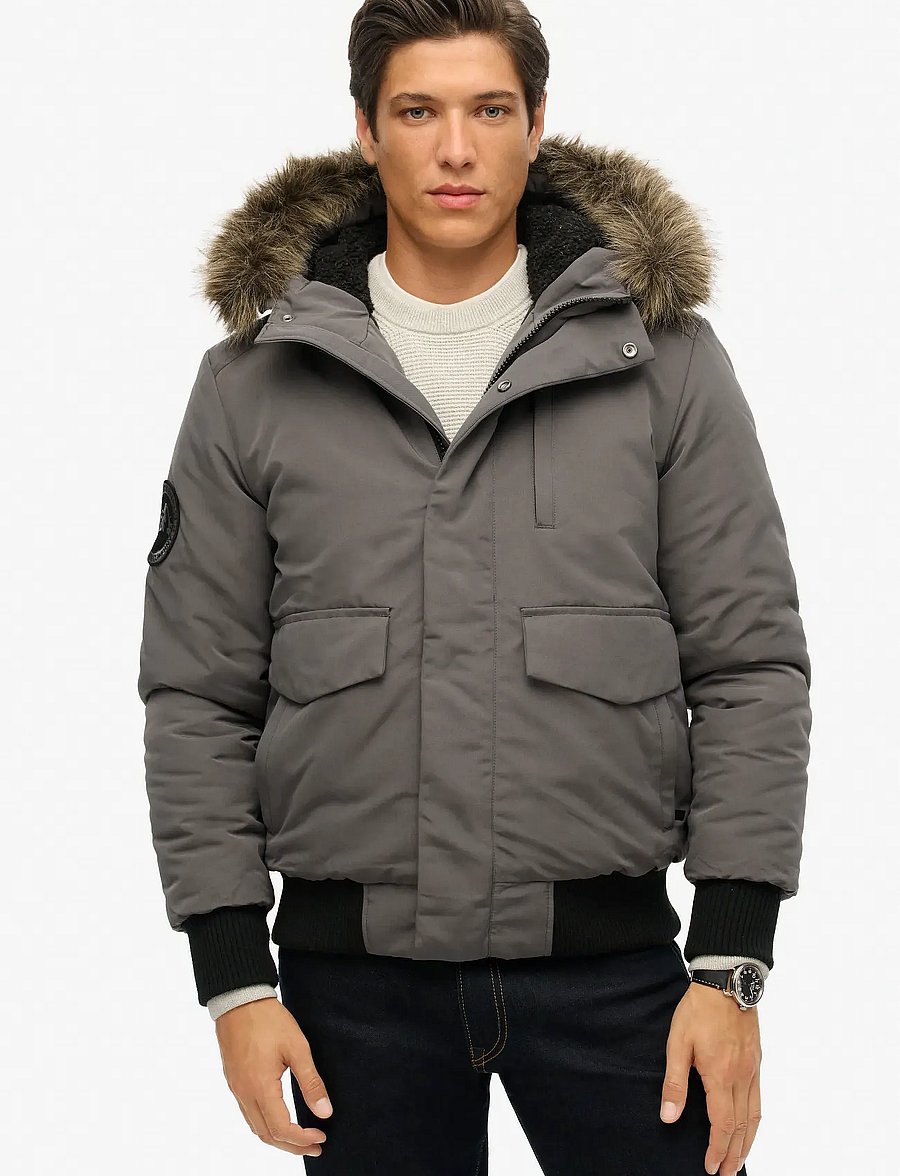 Superdry - EVEREST BOMBER - daunenjacken - charcoal - 4