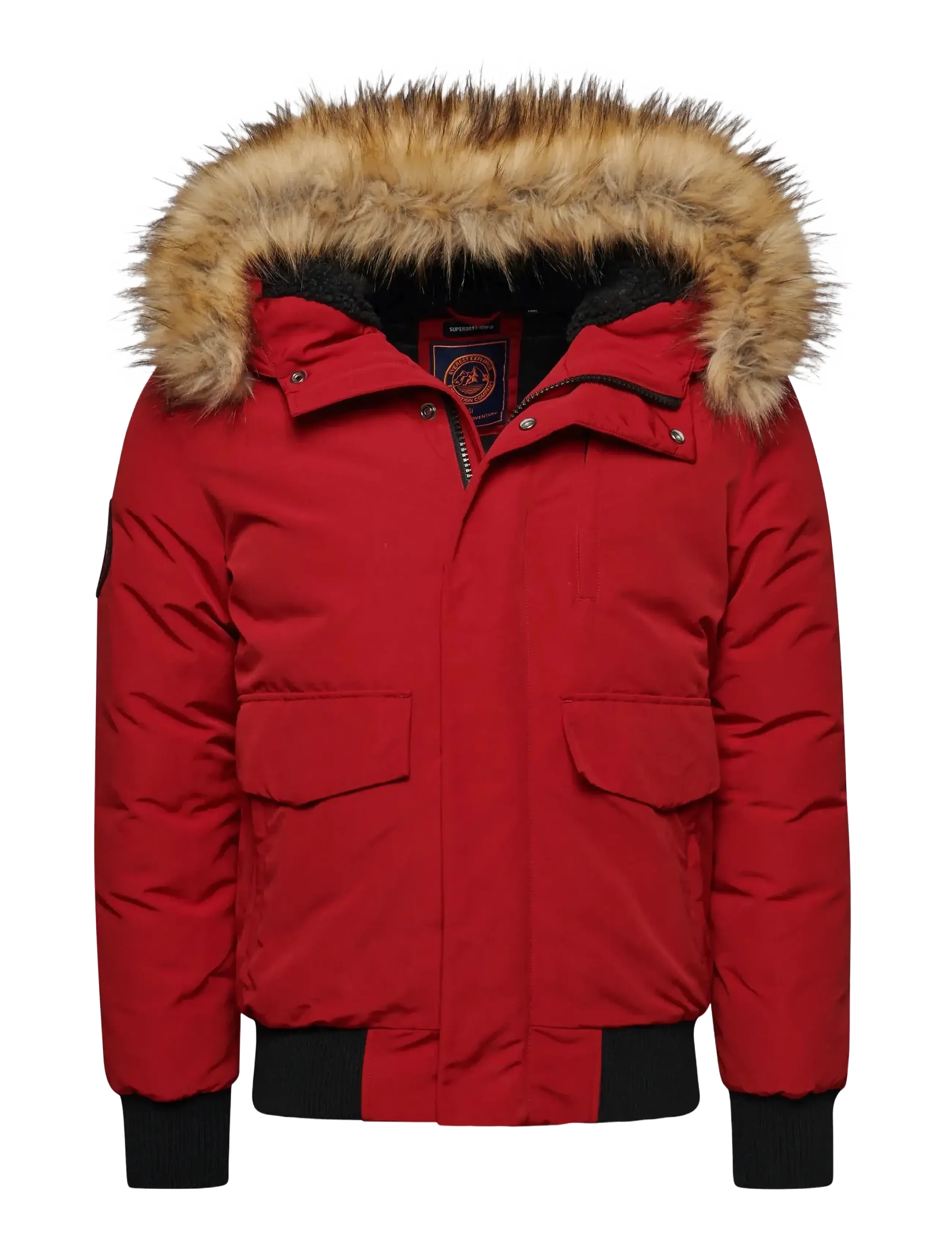 Superdry EVEREST BOMBER - Fodrade jackor - DEEP RED / red