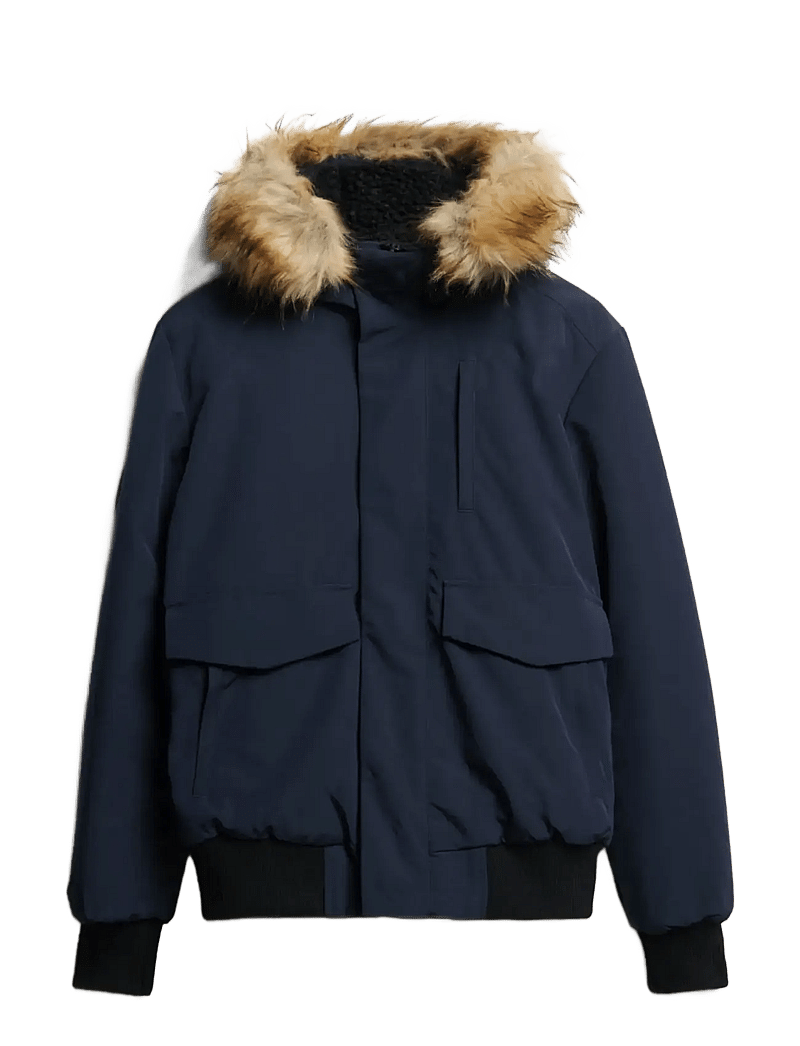 Superdry - EVEREST BOMBER - daunenjacken - nordic chrome navy - 1