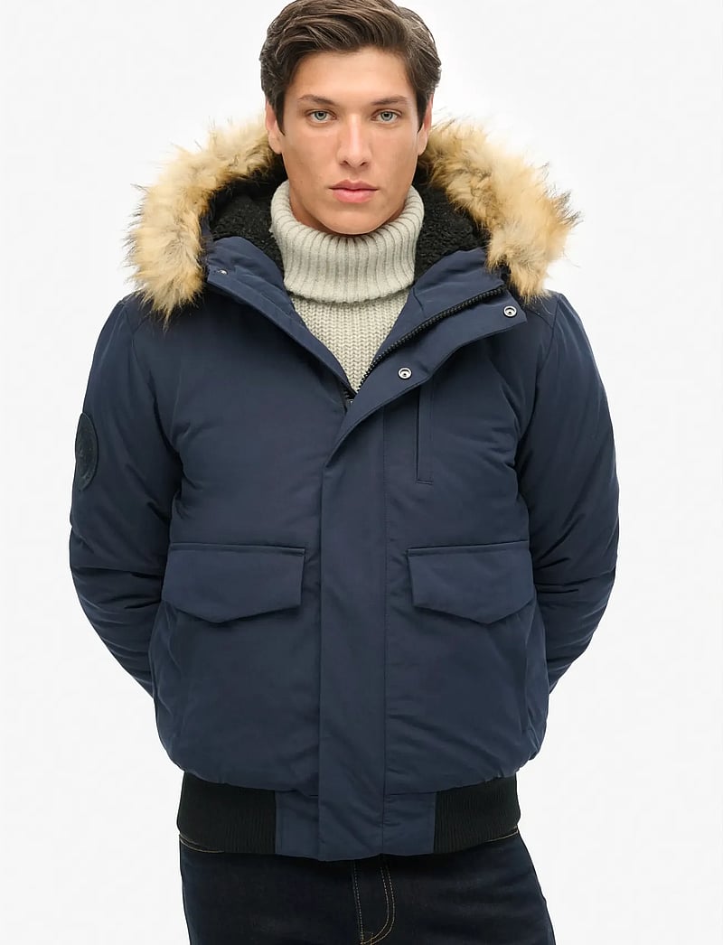 Superdry - EVEREST BOMBER - daunenjacken - nordic chrome navy - 2