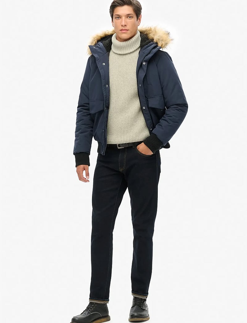 Superdry - EVEREST BOMBER - daunenjacken - nordic chrome navy - 3
