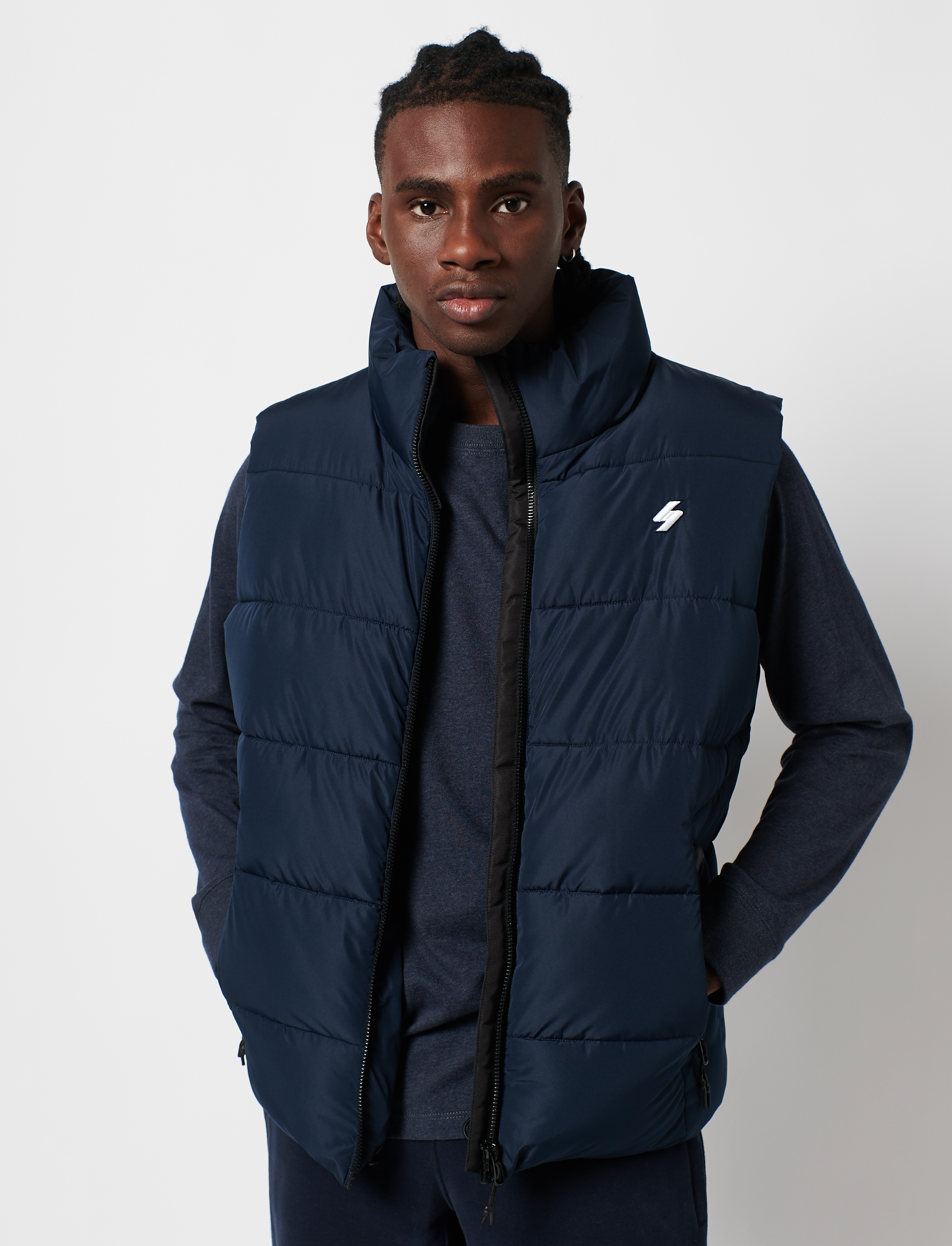 Superdry - SPORTS PUFFER GILET - deep navy - 2
