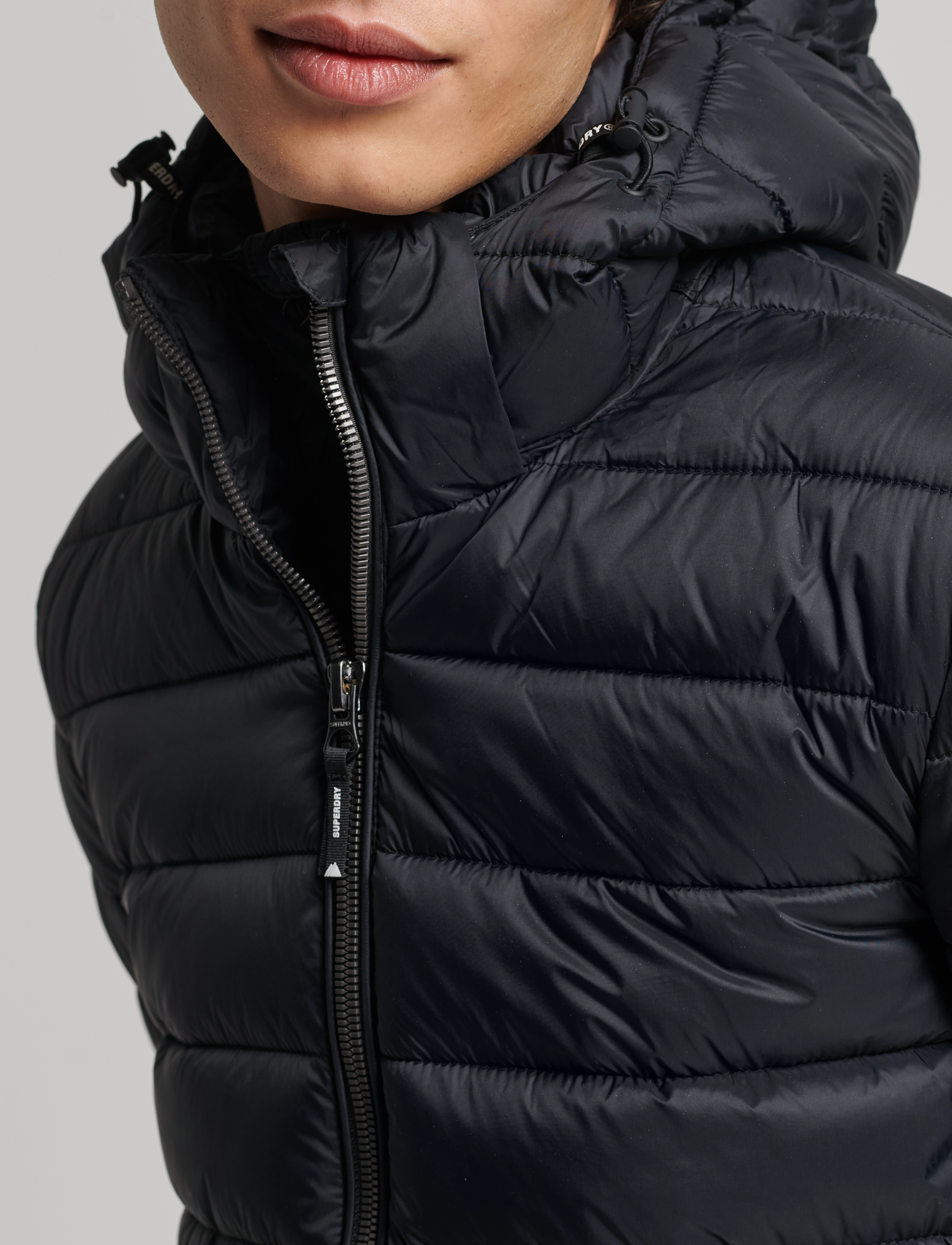 Superdry - CLASSIC FUJI PUFFER JACKET - black - 4