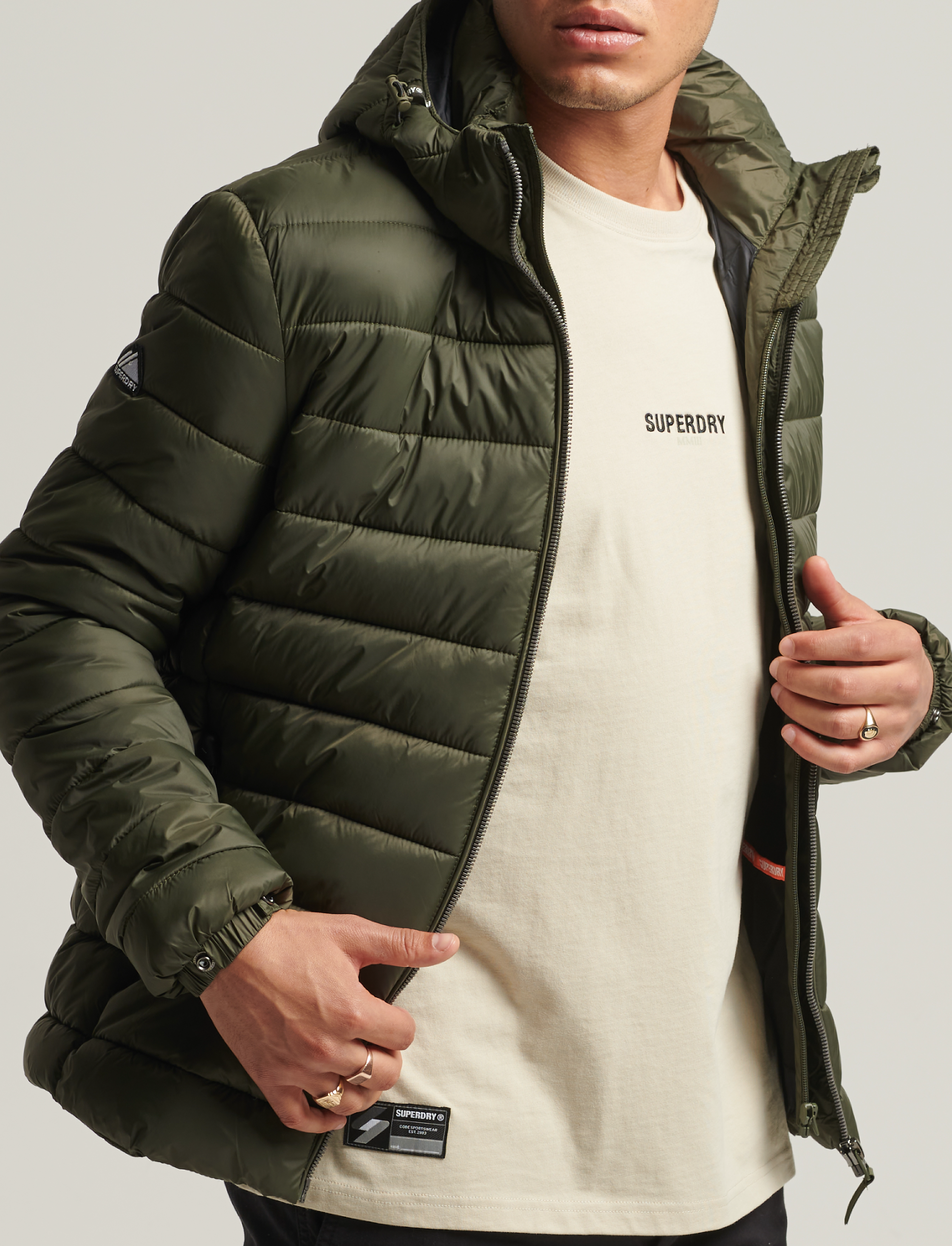Superdry - CLASSIC FUJI PUFFER JACKET - dark moss - 2