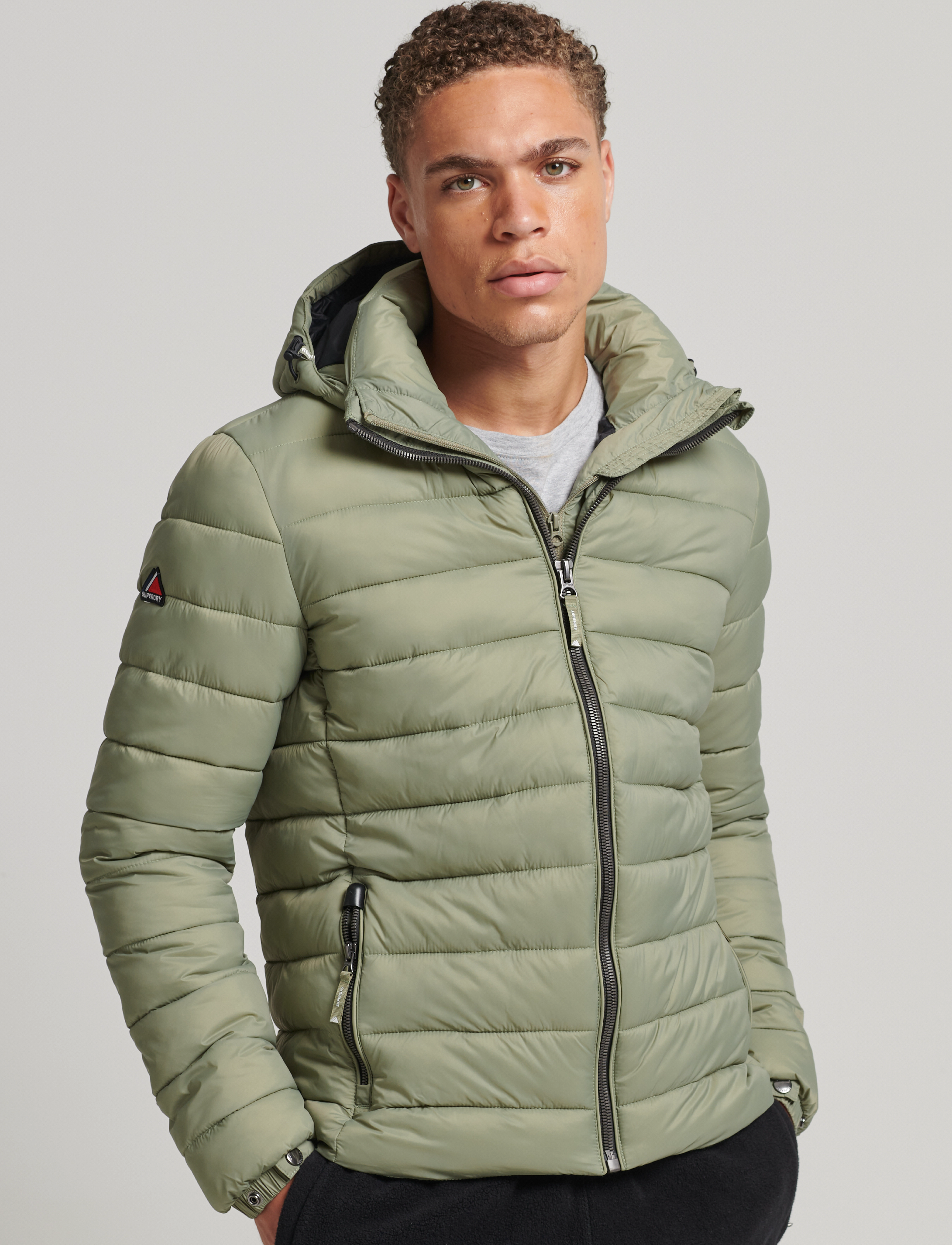Superdry - CLASSIC FUJI PUFFER JACKET - light khaki - 3